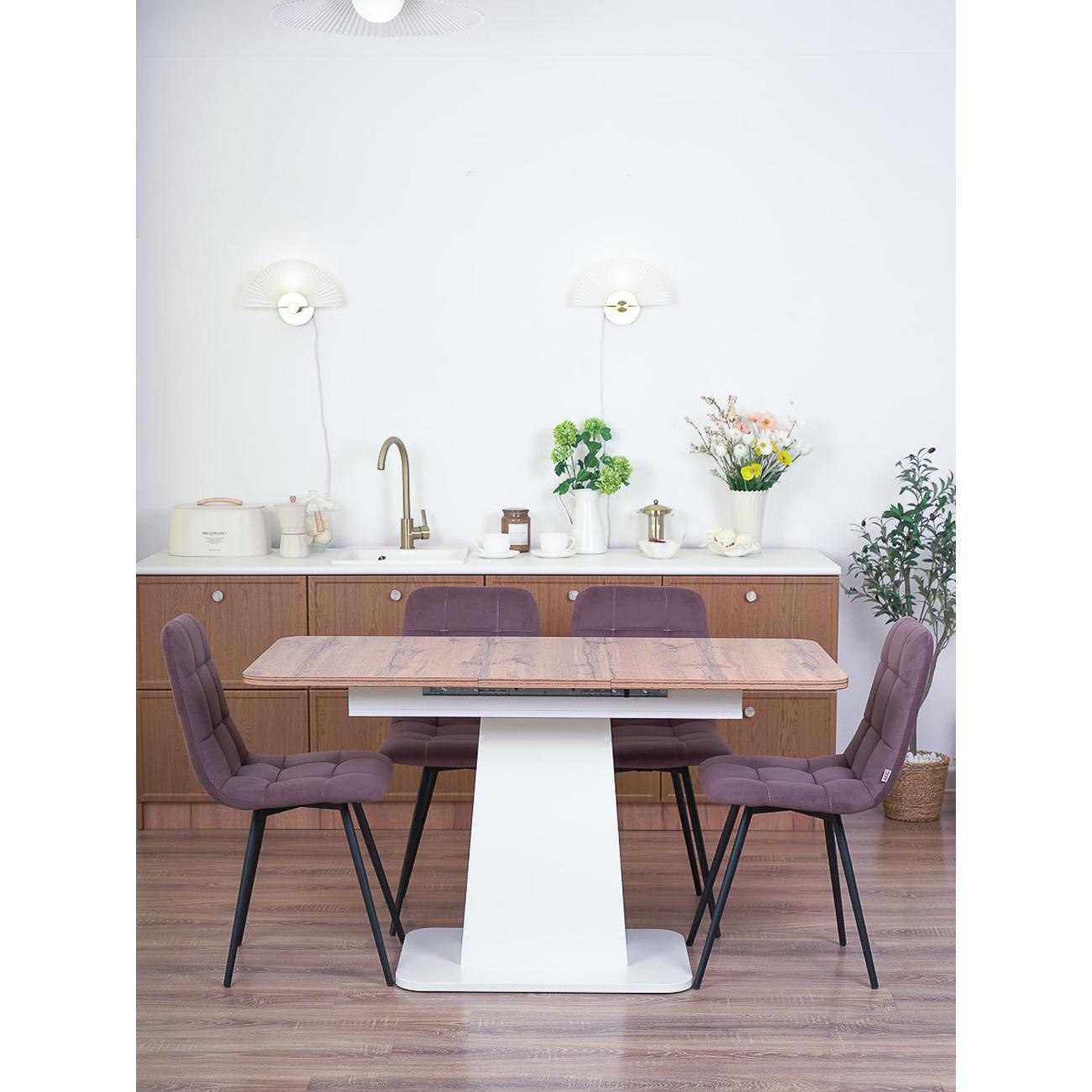 Стол обеденный Frenesie ГРАНТ 1080х680 No2052 ЛДСП белое