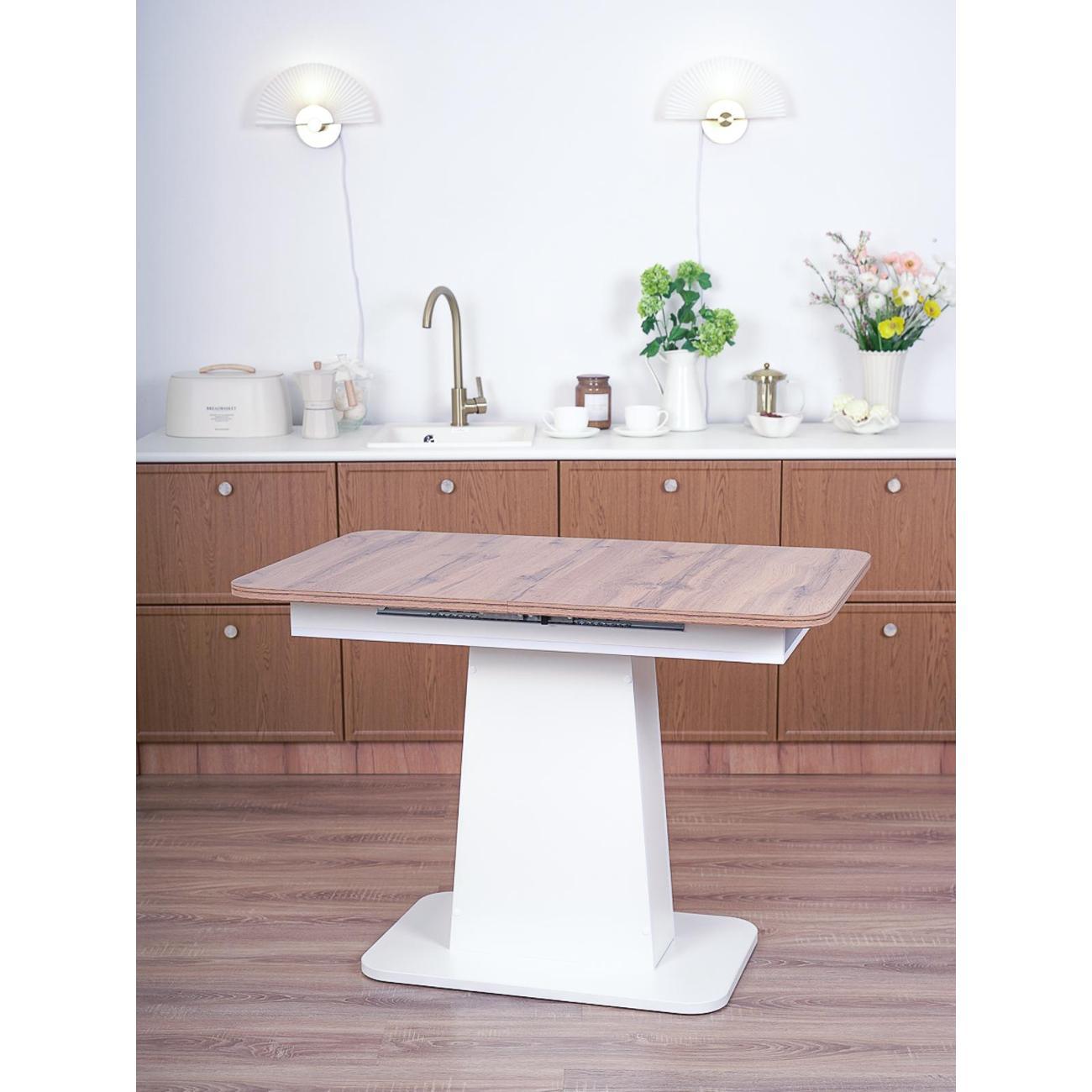 Стол обеденный Frenesie ГРАНТ 1080х680 No2052 ЛДСП белое