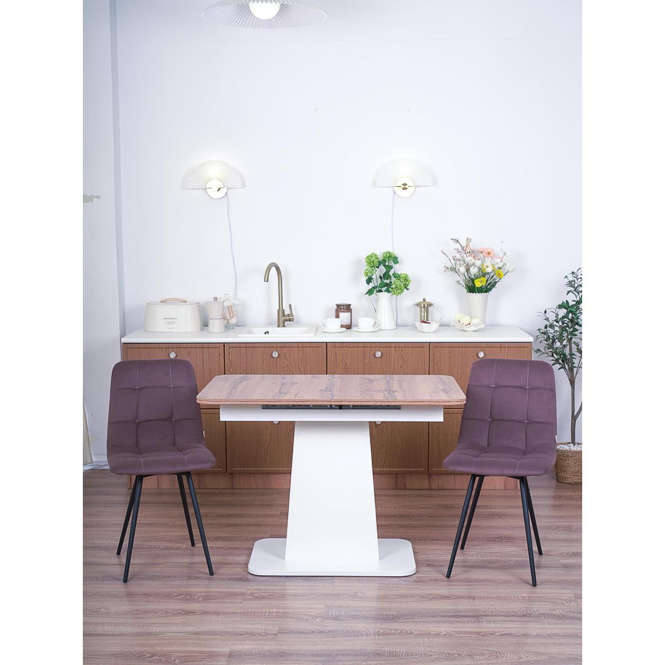 Стол обеденный Frenesie ГРАНТ 1080х680 No2052 ЛДСП белое