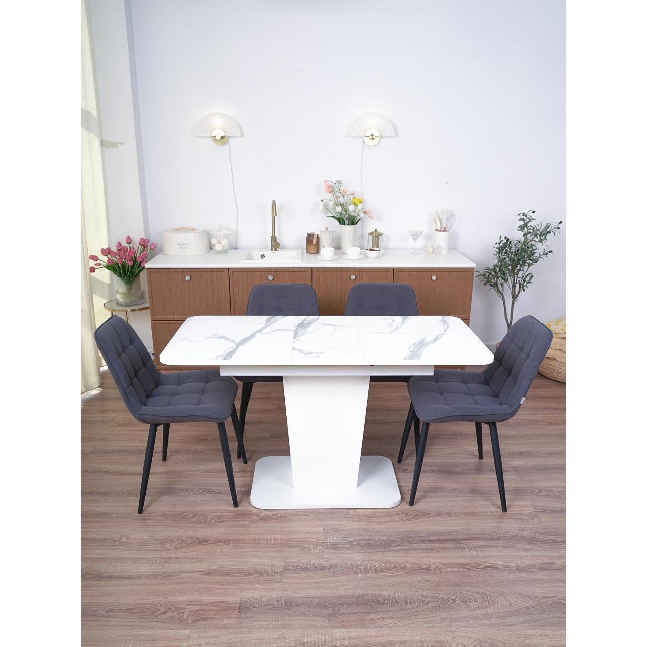 Стол обеденный Frenesie ГРАНТ 1080х680 No3027 ЛДСП белое