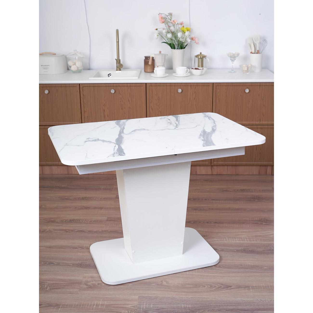 Стол обеденный Frenesie ГРАНТ 1080х680 No3027 ЛДСП белое