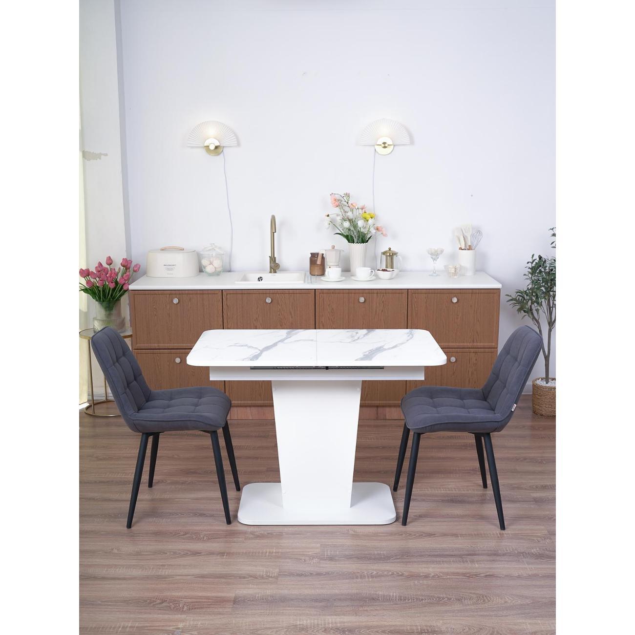 Стол обеденный Frenesie ГРАНТ 1080х680 No3027 ЛДСП белое