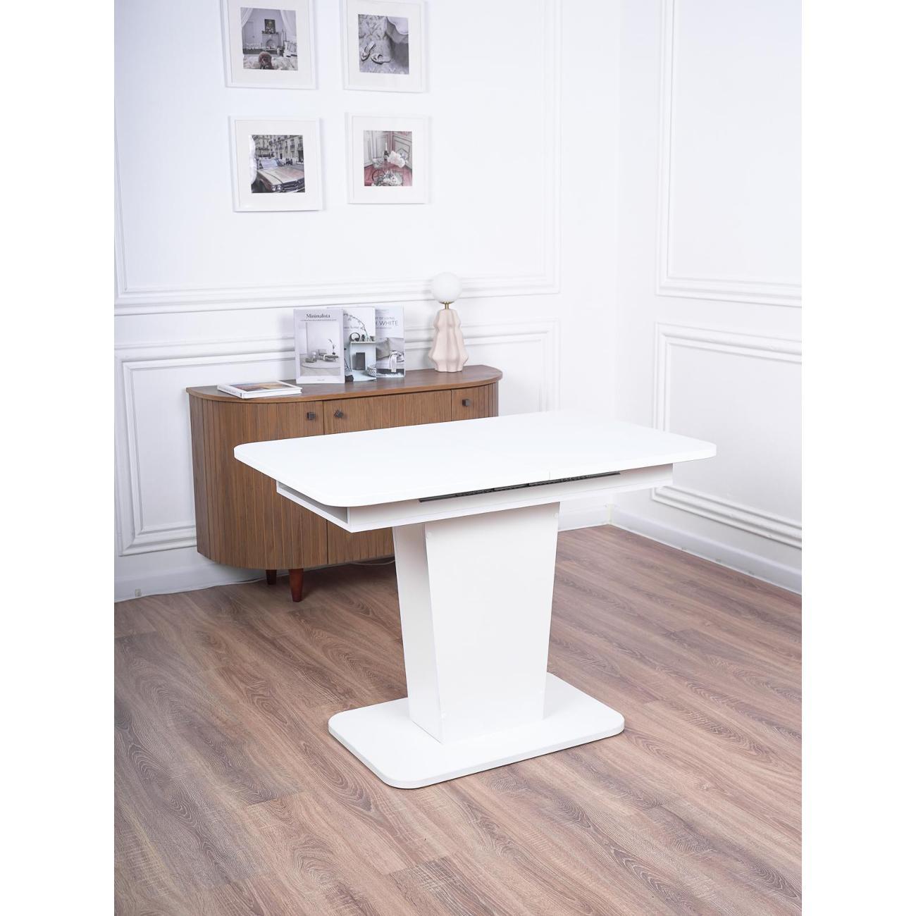 Стол обеденный Frenesie ГРАНТ 1080х680 No103 белый бэкинг