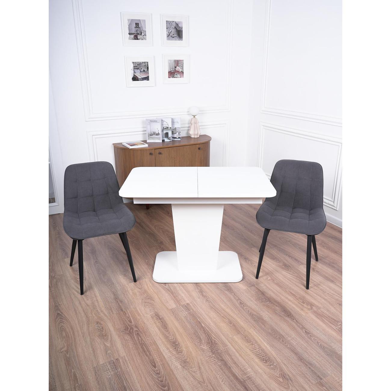 Стол обеденный Frenesie ГРАНТ 1080х680 No103 белый бэкинг