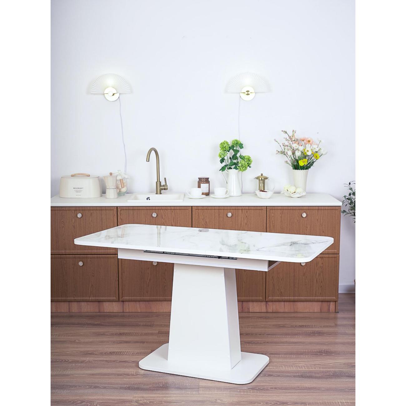 Стол обеденный Frenesie ГРАНТ 1080х680 No7153 ЛДСП белое