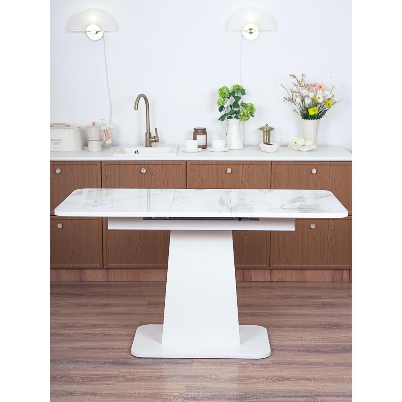 Стол обеденный Frenesie ГРАНТ 1080х680 No7153 ЛДСП белое