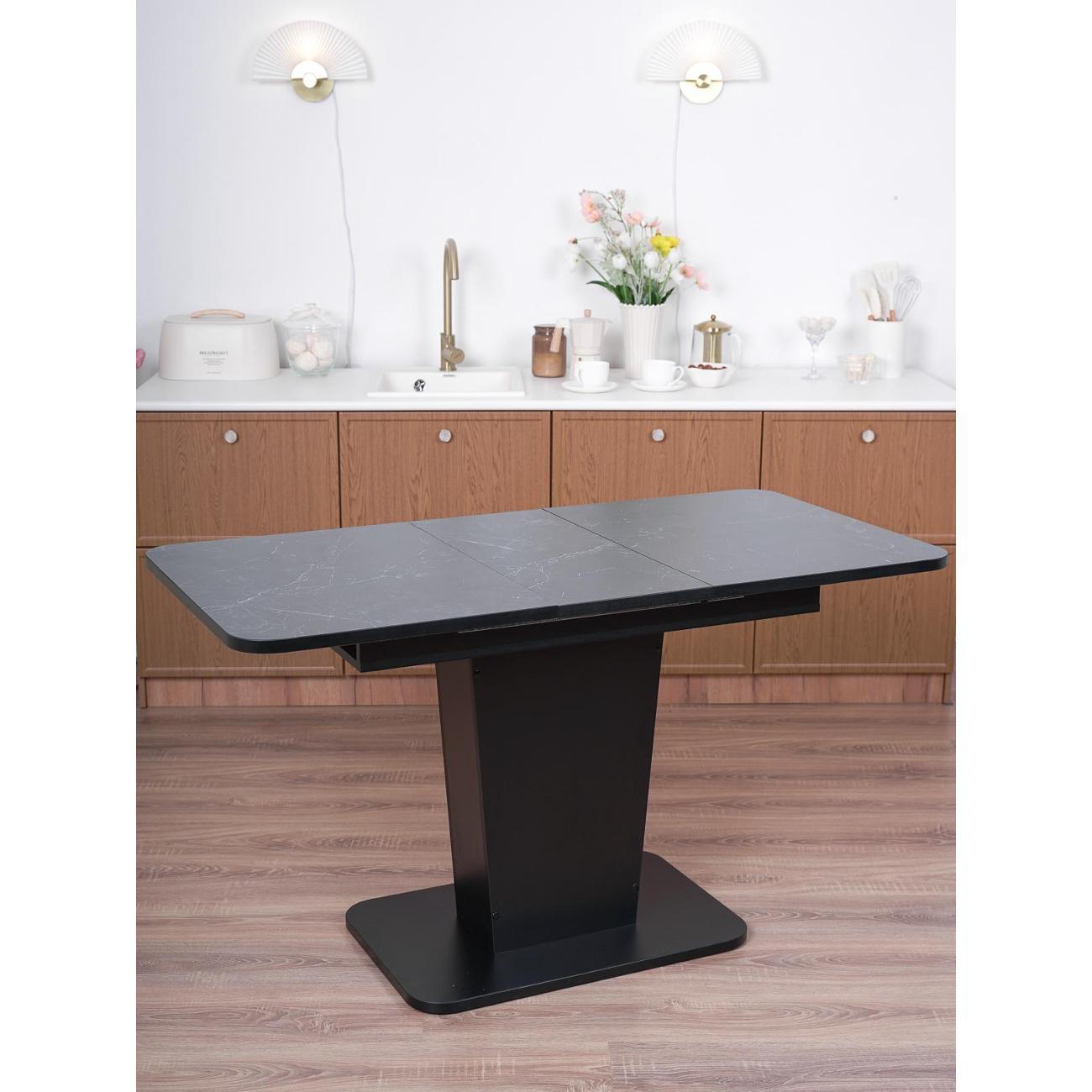 Стол обеденный Frenesie ГРАНТ 1080х680 No3125 ЛДСП черное