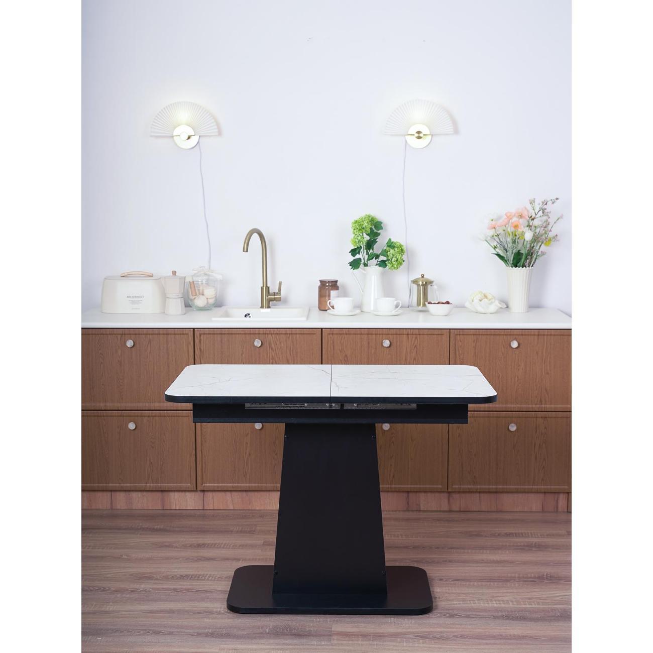 Стол обеденный Frenesie ГРАНТ 1080х680 No3124 ЛДСП черное