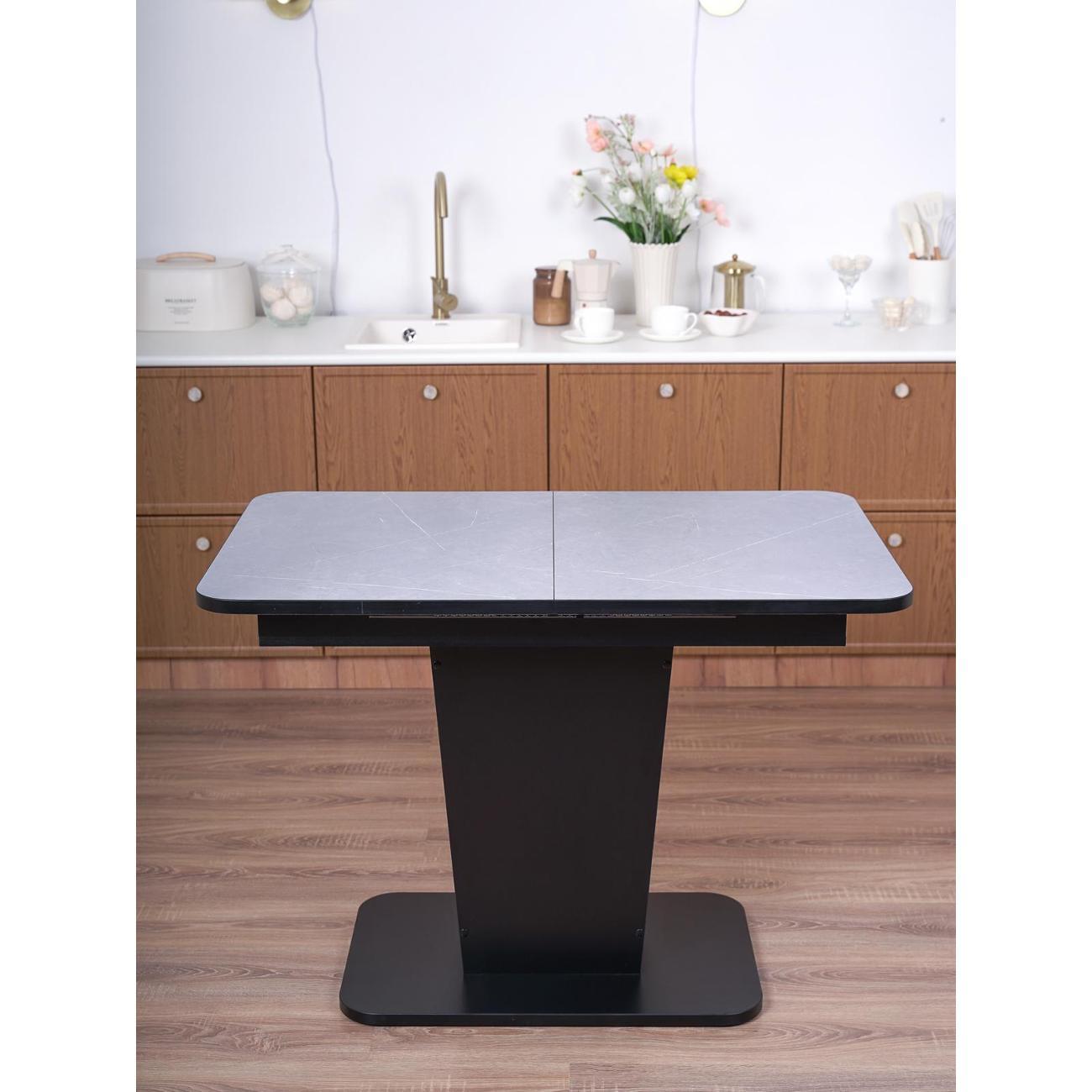 Стол обеденный Frenesie ГРАНТ 1080х680 No3080 ЛДСП черное