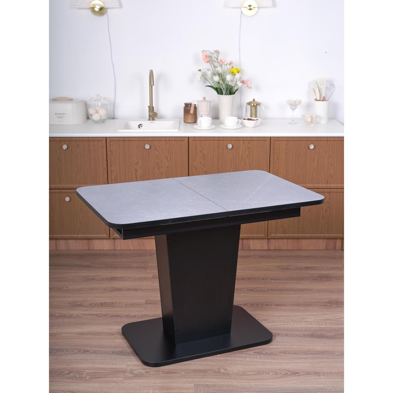 Стол обеденный Frenesie ГРАНТ 1080х680 No3080 ЛДСП черное