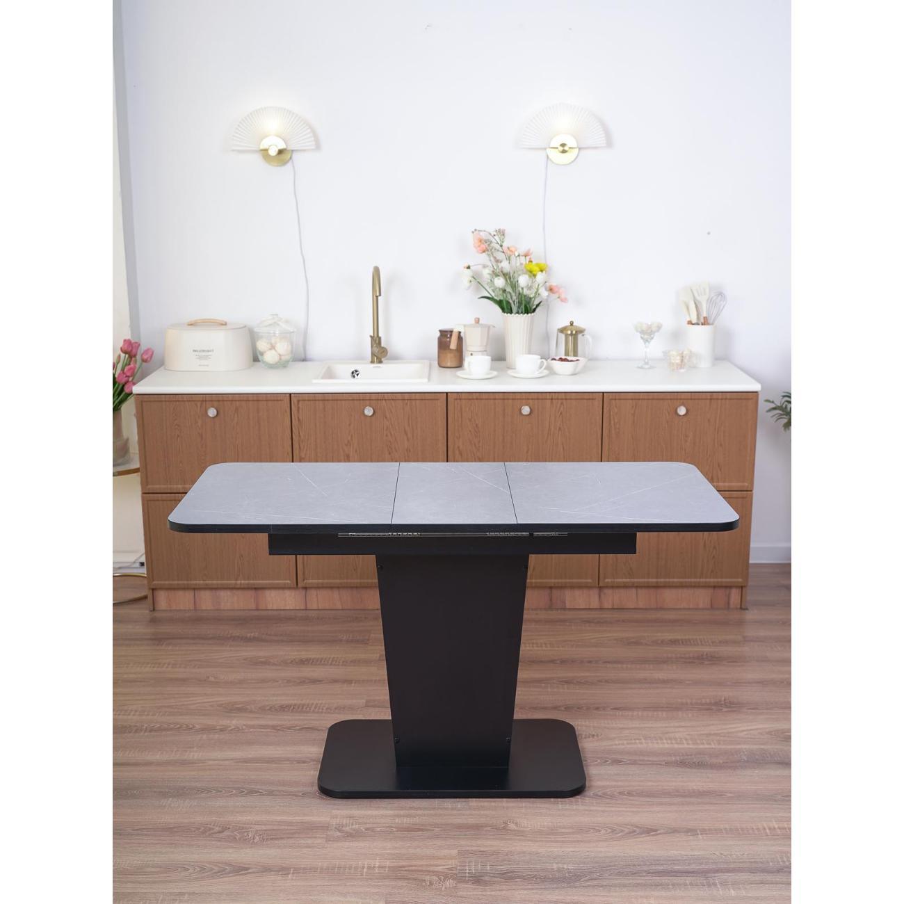 Стол обеденный Frenesie ГРАНТ 1080х680 No3080 ЛДСП черное