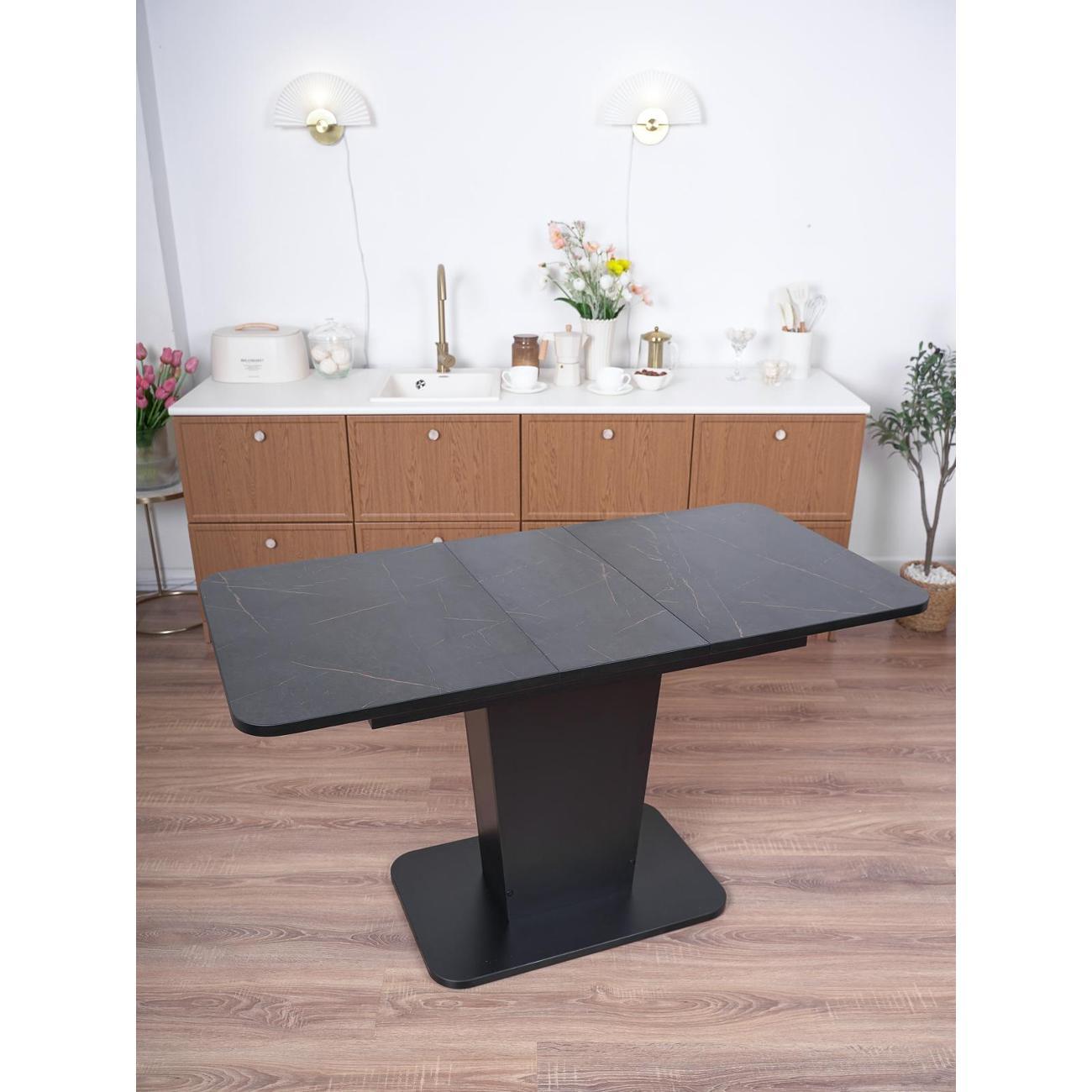 Стол обеденный Frenesie ГРАНТ 1080х680 No3103 ЛДСП черное