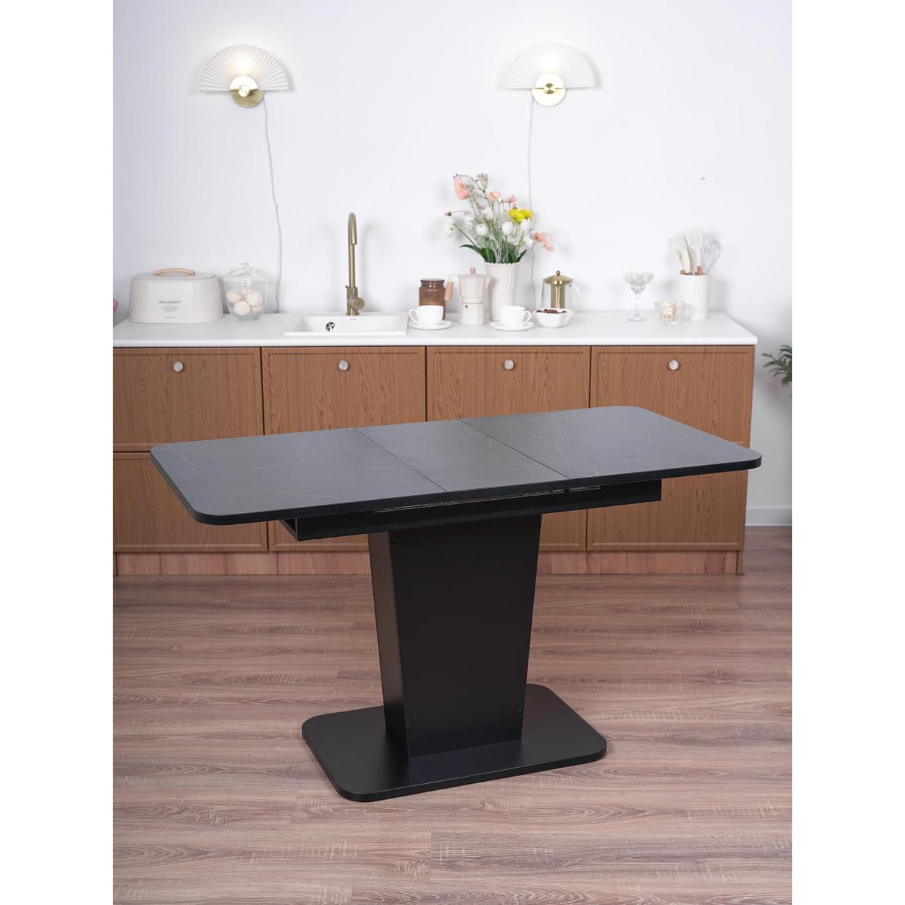 Стол обеденный Frenesie ГРАНТ 1080х680 No3103 ЛДСП черное