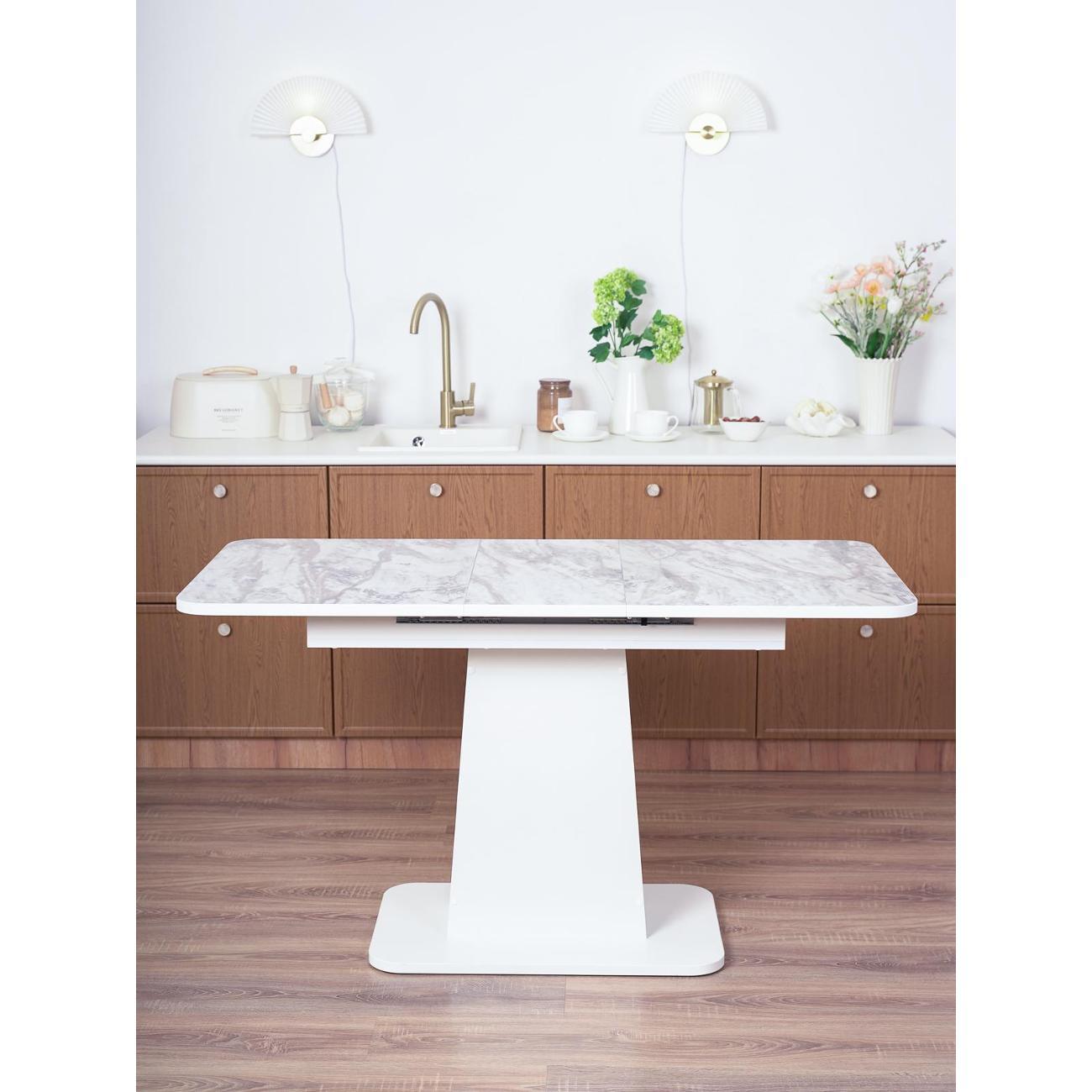 Стол обеденный Frenesie ГРАНТ 1080х680 No3173 ЛДСП белое