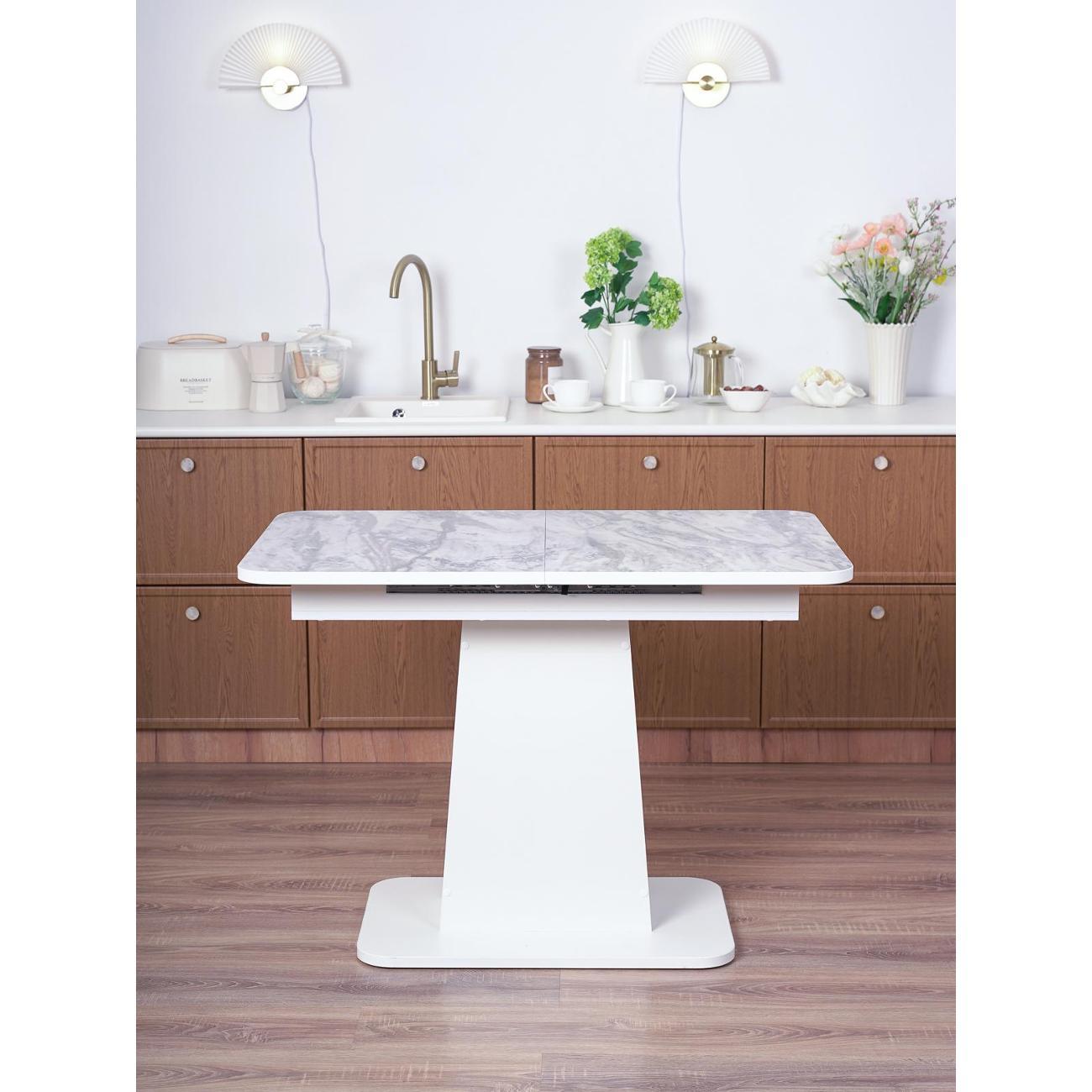 Стол обеденный Frenesie ГРАНТ 1080х680 No3173 ЛДСП белое