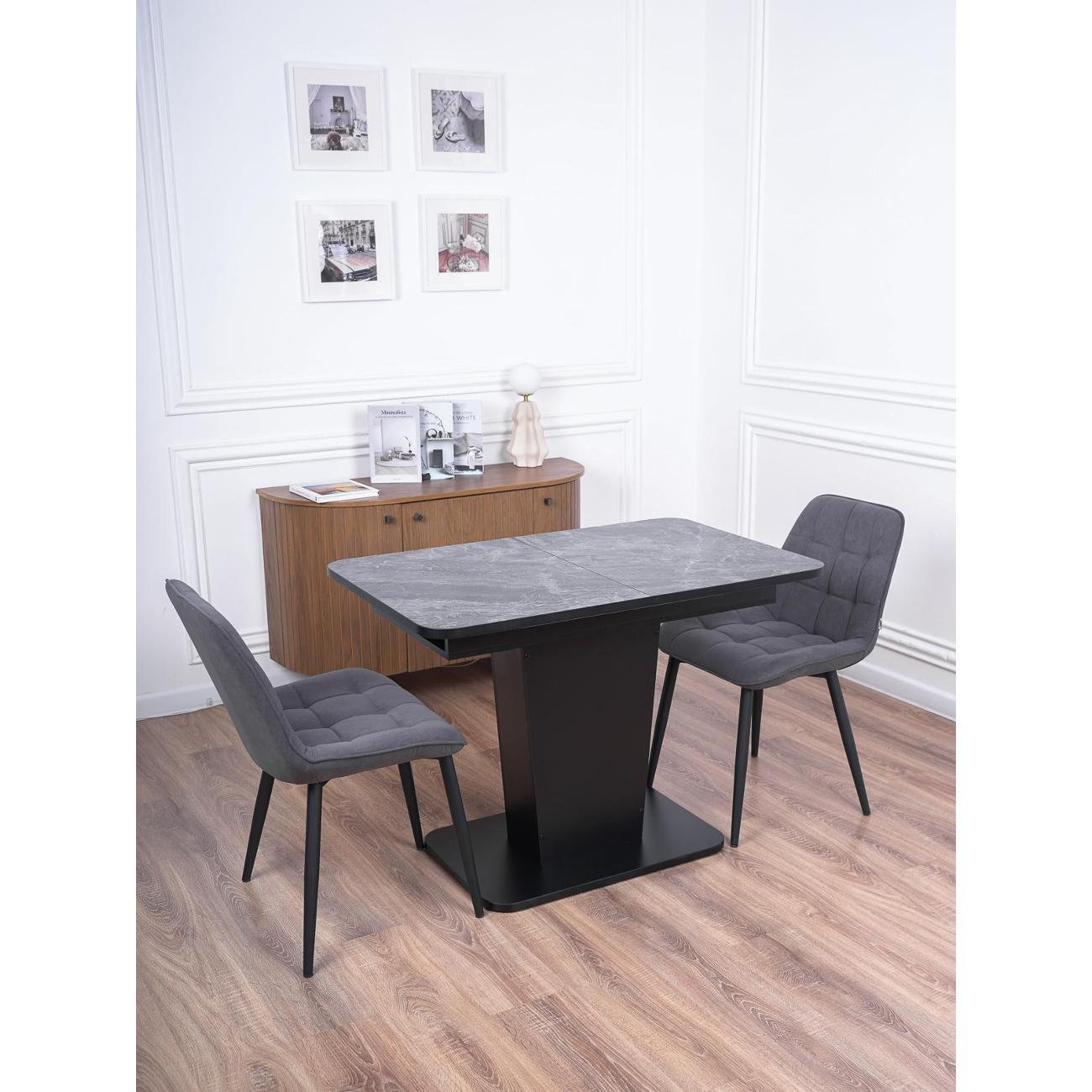 Стол обеденный Frenesie ГРАНТ 1080х680 No3085 ЛДСП черное