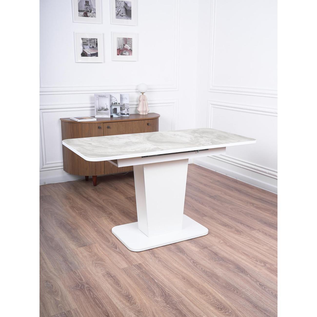 Стол обеденный Frenesie ГРАНТ 1080х680 No3166 ЛДСП белое