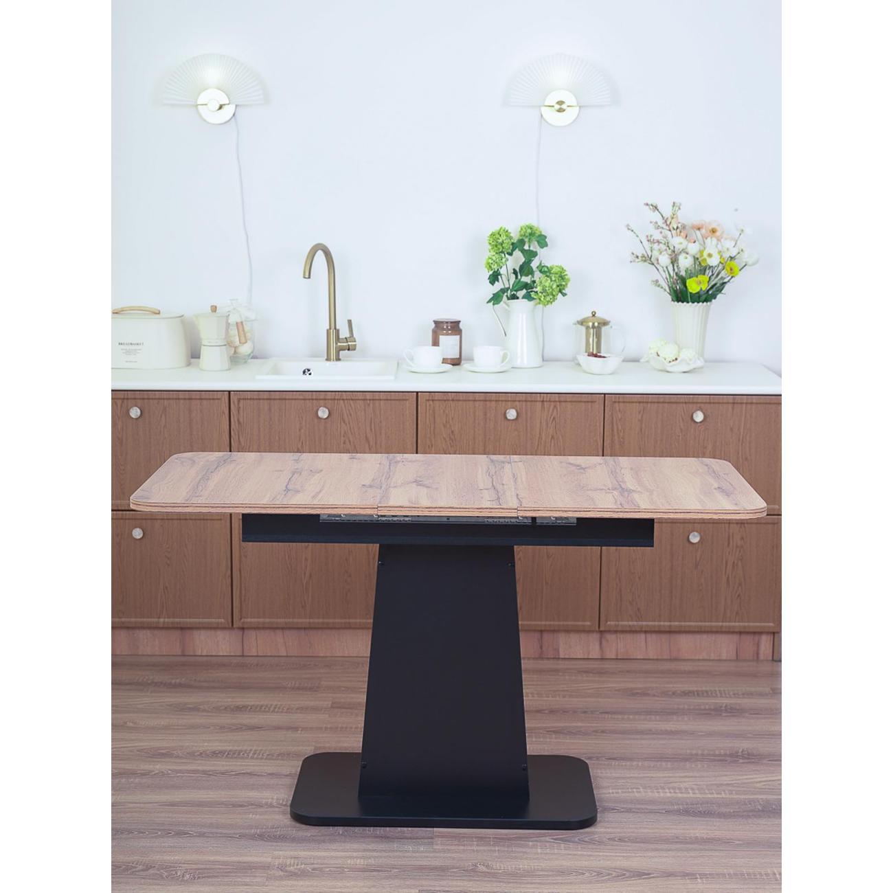 Стол обеденный Frenesie ГРАНТ 1080х680 No2052 ЛДСП черное