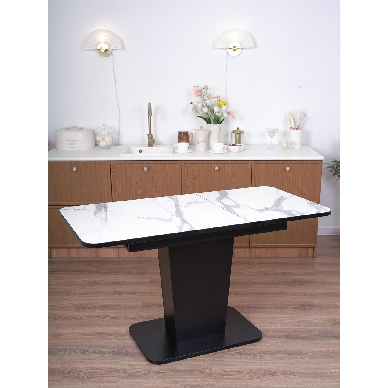 Стол обеденный Frenesie ГРАНТ 1080х680 No3027 ЛДСП черное