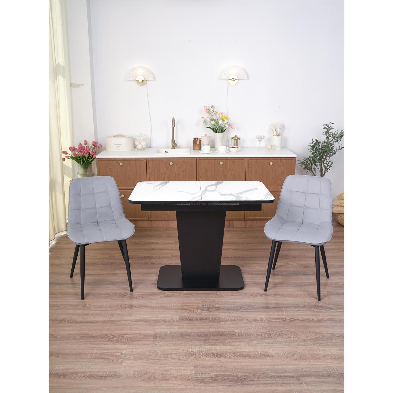 Стол обеденный Frenesie ГРАНТ 1080х680 No3027 ЛДСП черное