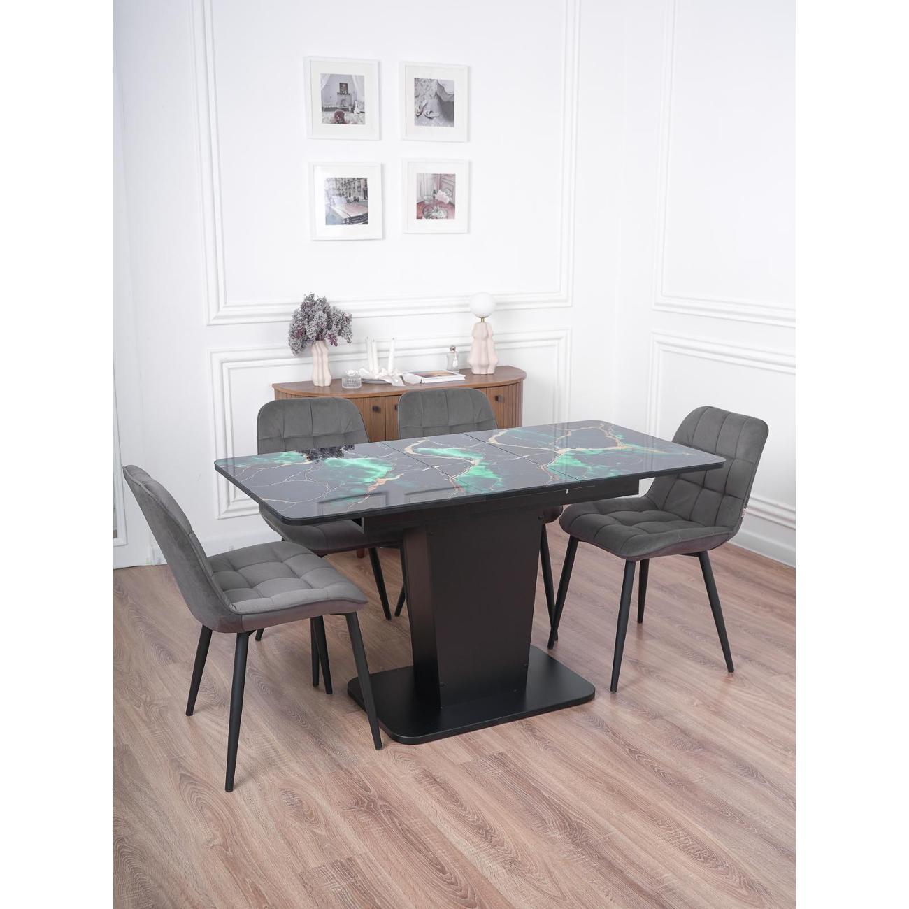 Стол обеденный Frenesie ГРАНТ 1100х700 Стекло ТМ90