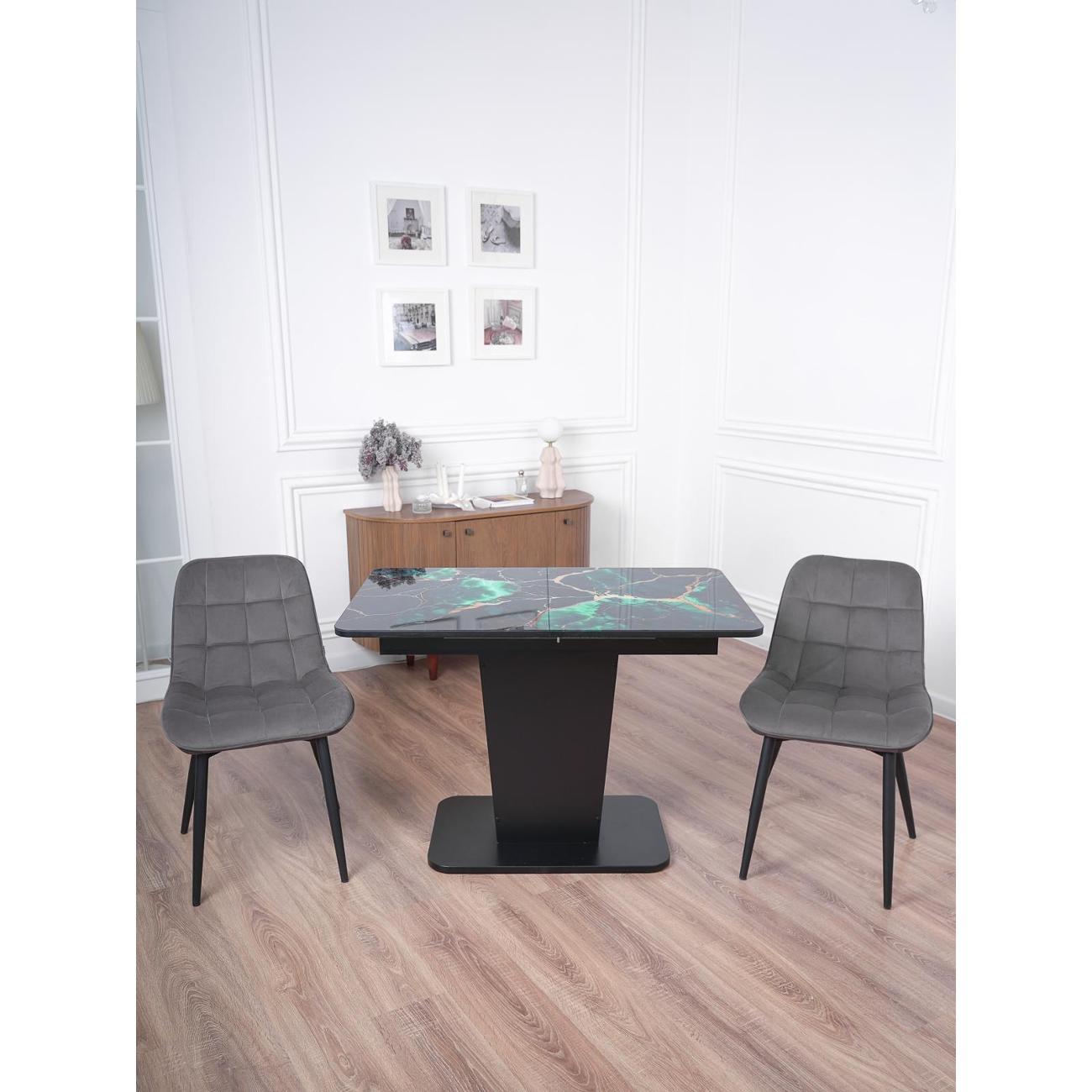 Стол обеденный Frenesie ГРАНТ 1100х700 Стекло ТМ90