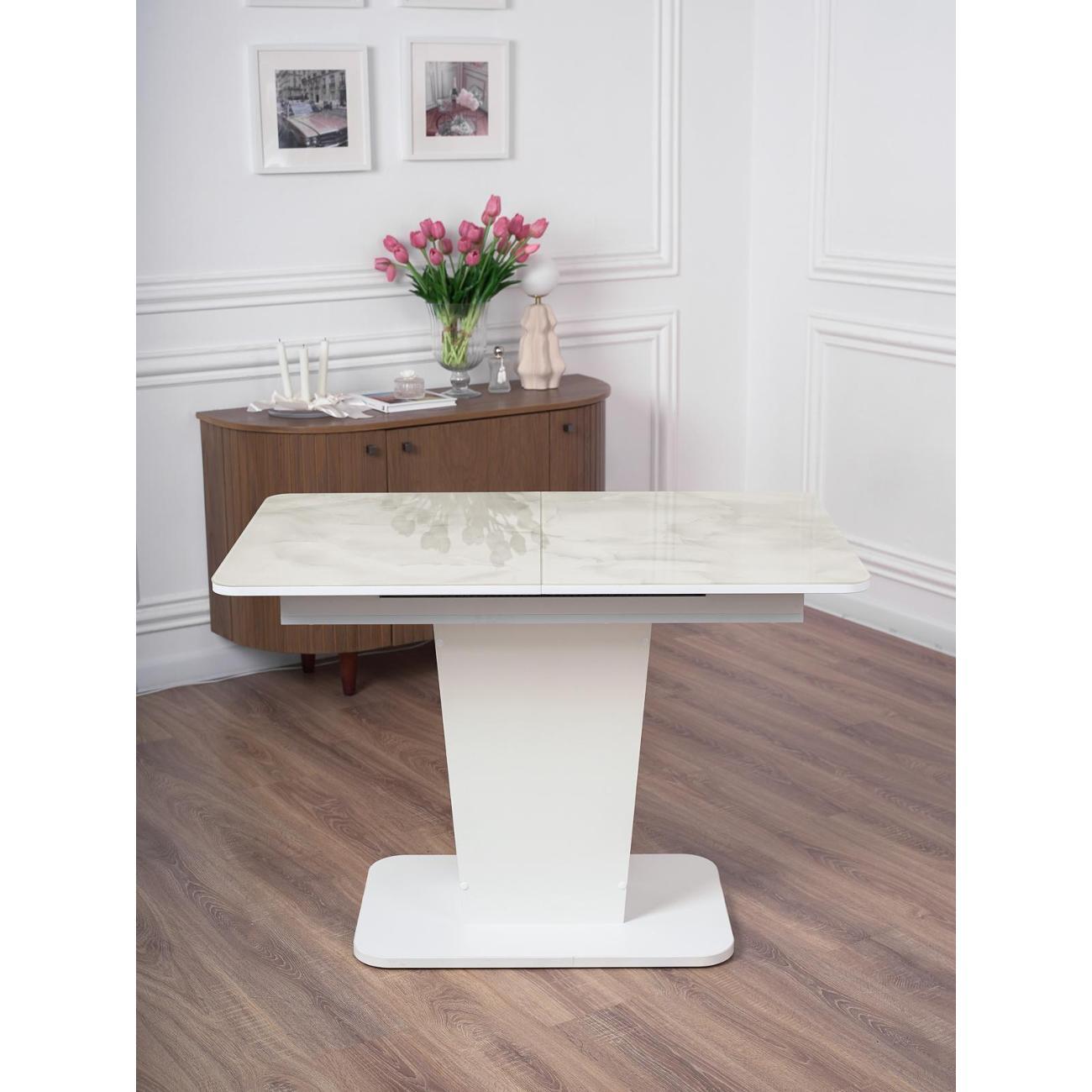 Стол обеденный Frenesie ГРАНТ 1100х700 СТЕКЛО Л21