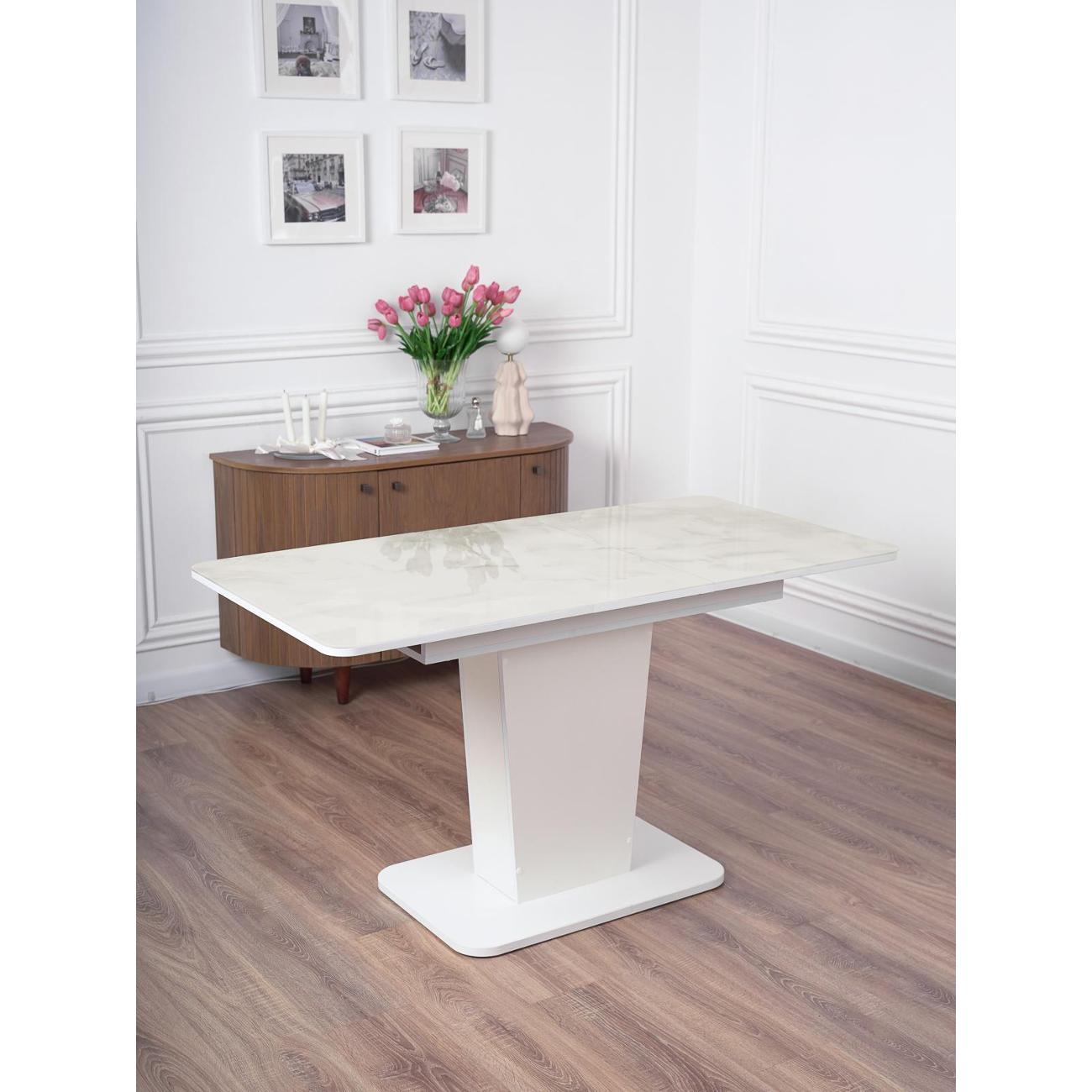 Стол обеденный Frenesie ГРАНТ 1100х700 СТЕКЛО Л21