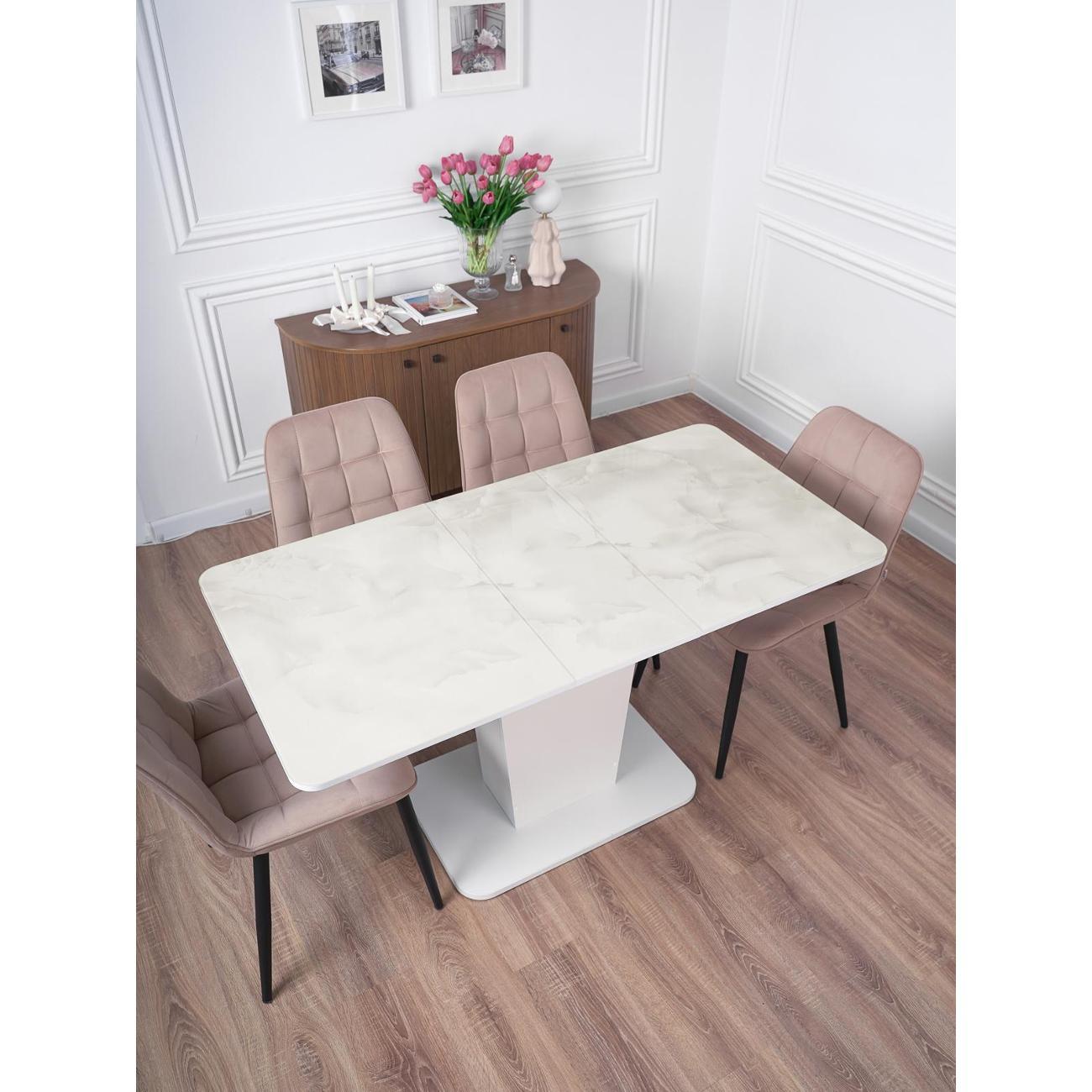 Стол обеденный Frenesie ГРАНТ 1100х700 СТЕКЛО Л21