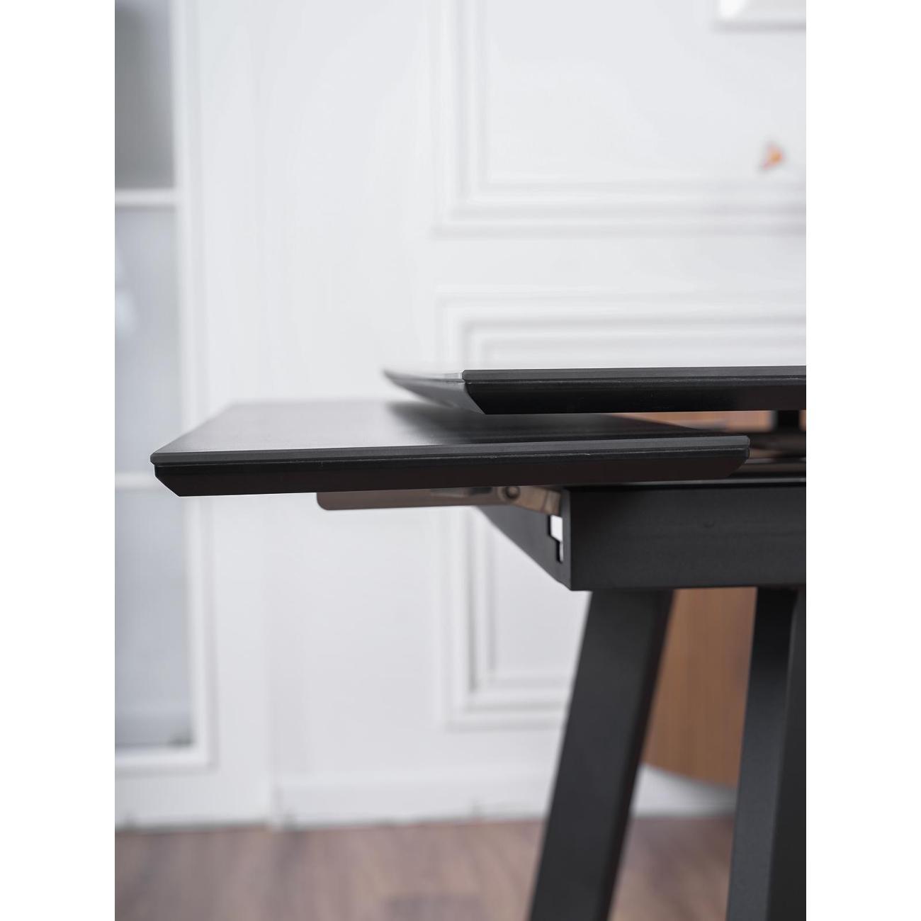 Стол обеденный Frenesie Рокс Черный Мрамор Опоры Черные