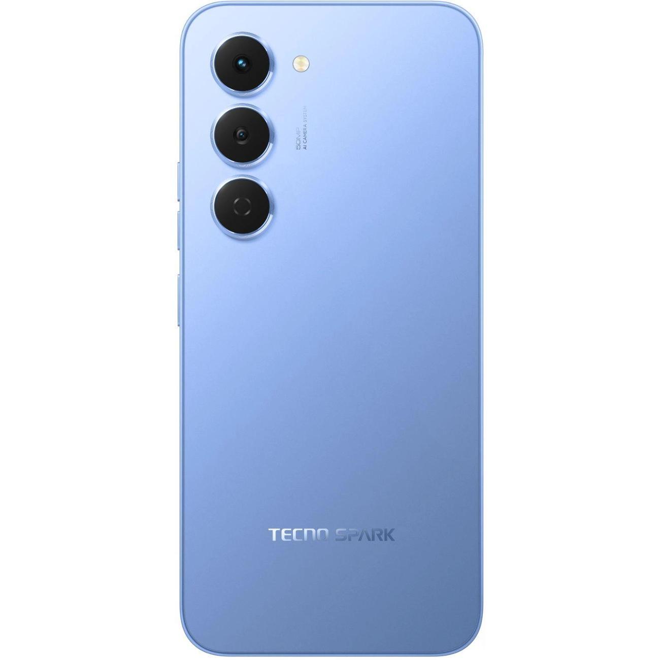 Смартфон TECNO Spark 40 Pro (KM6 128+8 LAKE BLUE)
