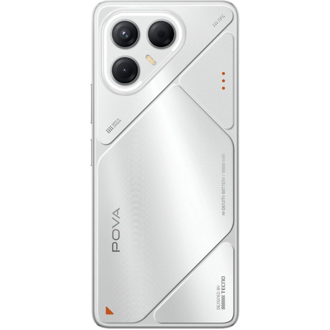 Смартфон TECNO Pova 7 5G (LJ7 256+8 MAGIC SILVER)