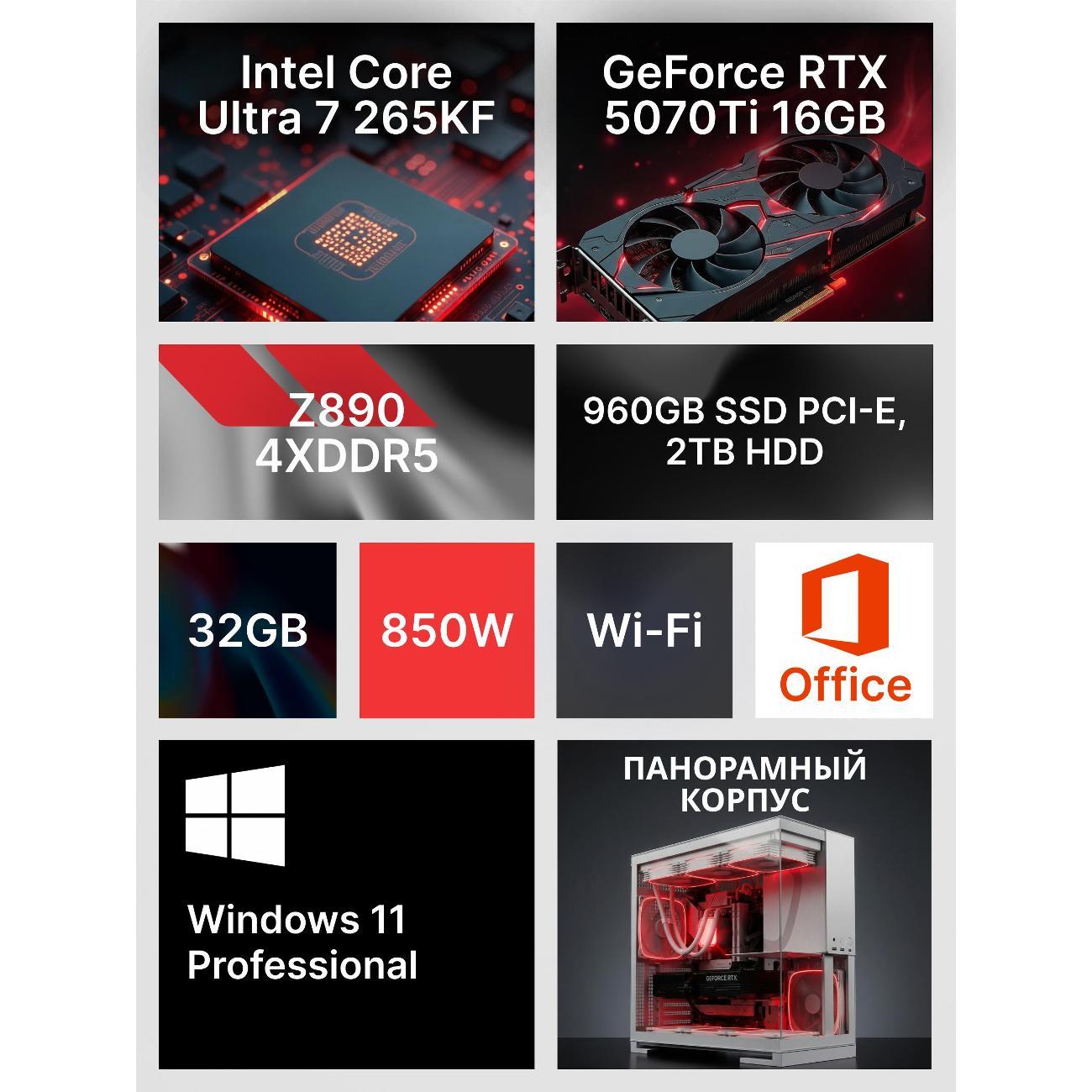 Системный блок Robotcomp Зевс 2.0 V3 Aqua белый