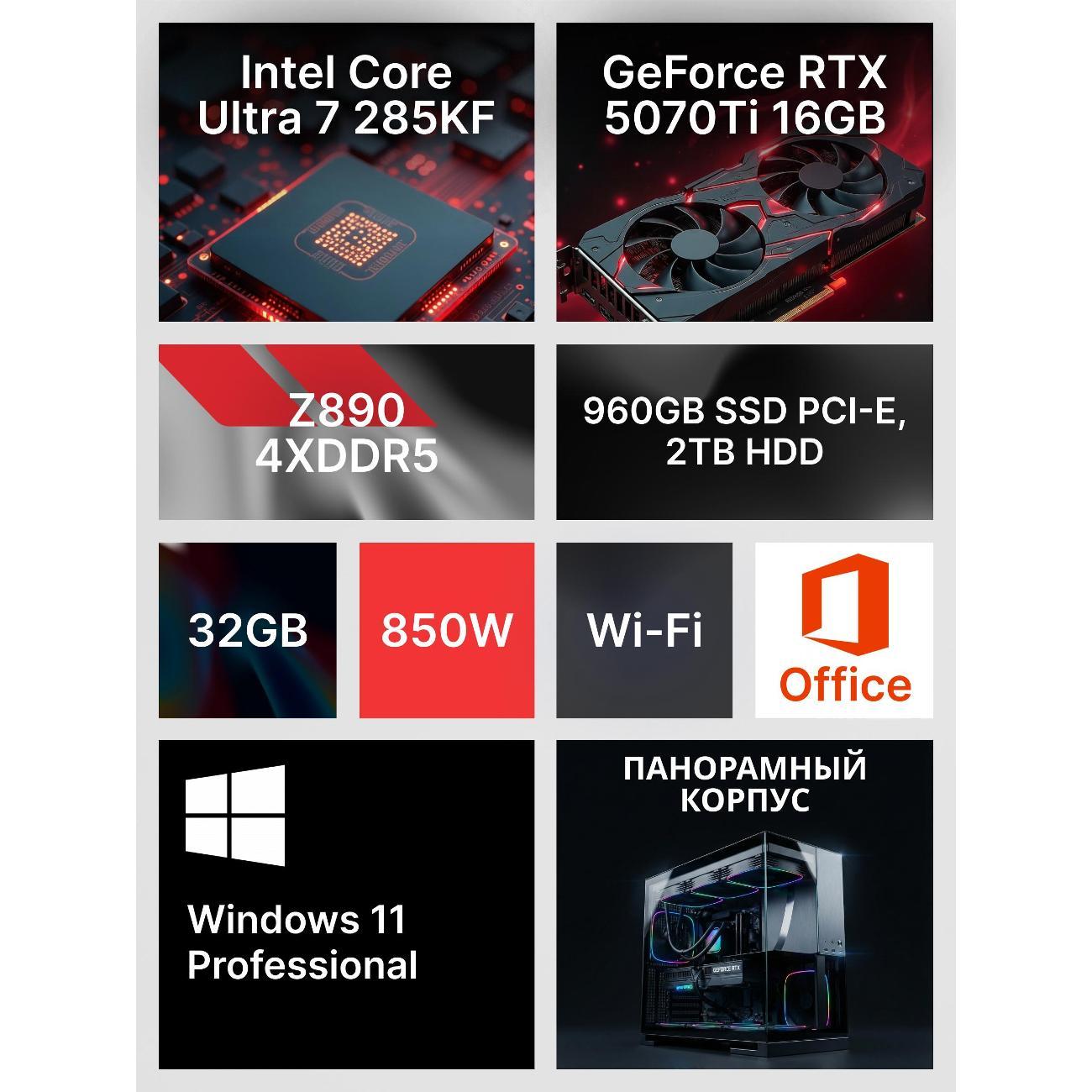 Системный блок Robotcomp Зевс 2.0 V3 Aqua черный