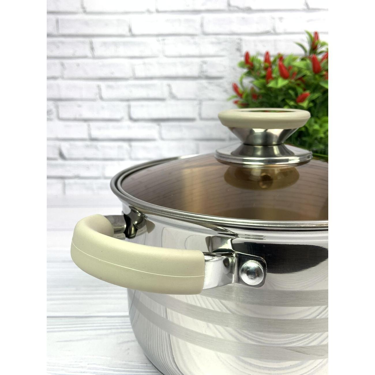 Кастрюля Zeidan 5.1 л из нержавеющей стали с крышкой