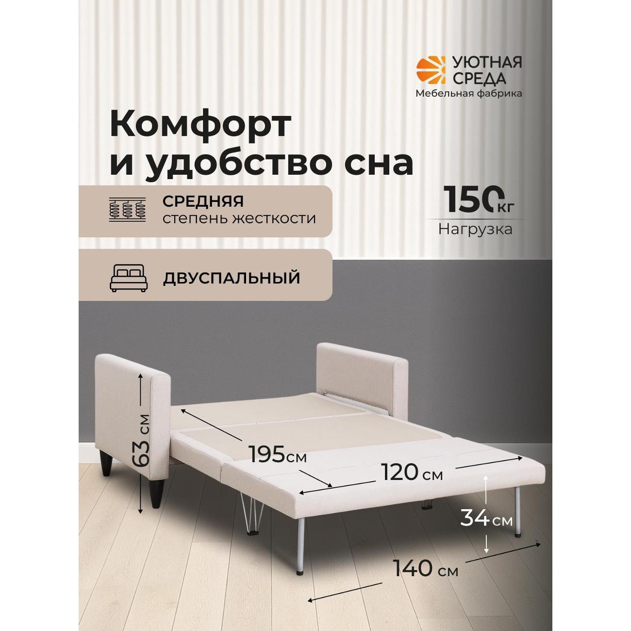 Диван раскладной Уютная среда tesla06