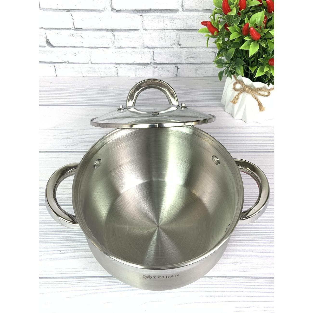 Кастрюля Zeidan 2,1 л из нержавеющей стали с крышкой Z-50237