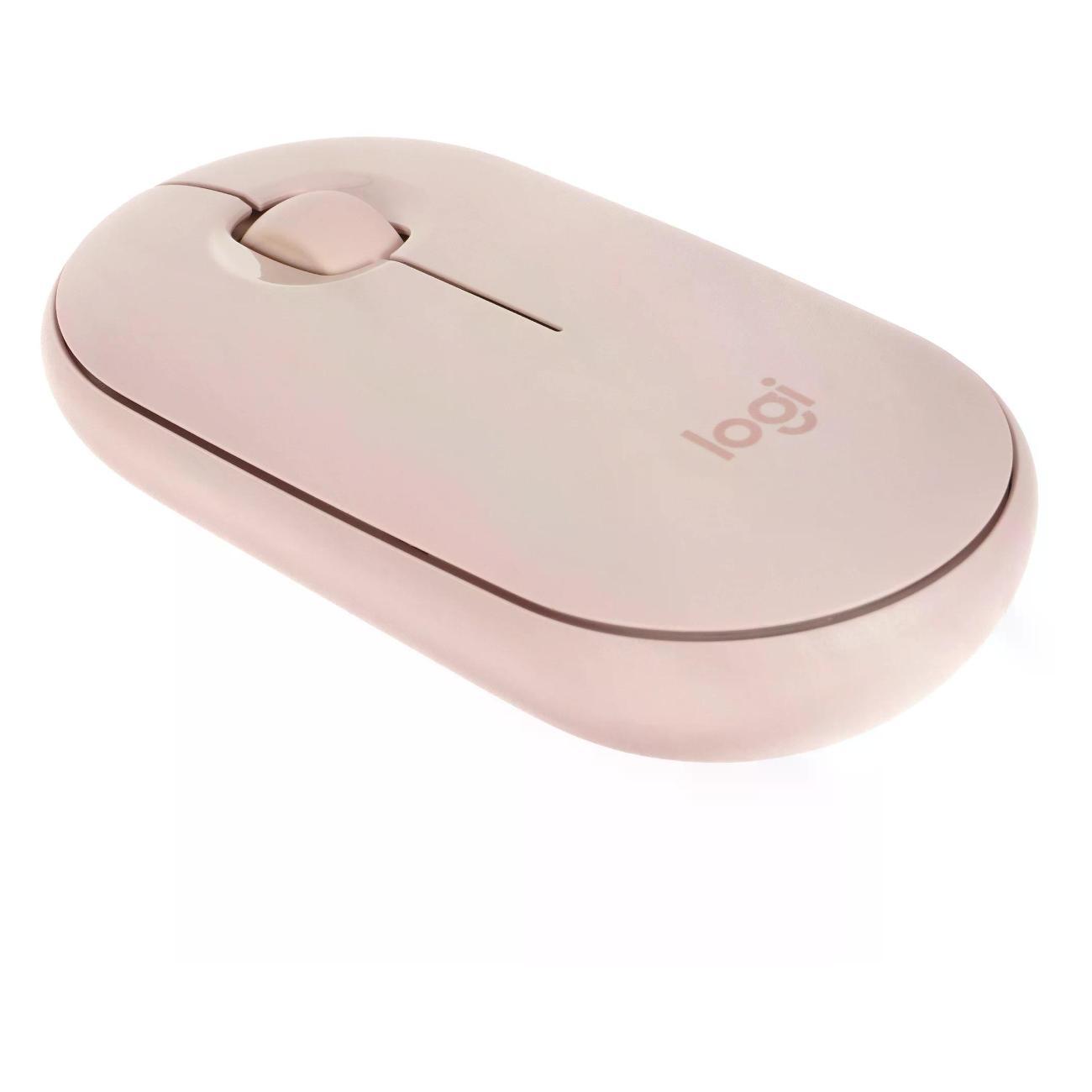 Компьютерная мышь беспроводная Logitech Pebble M350, розовый
