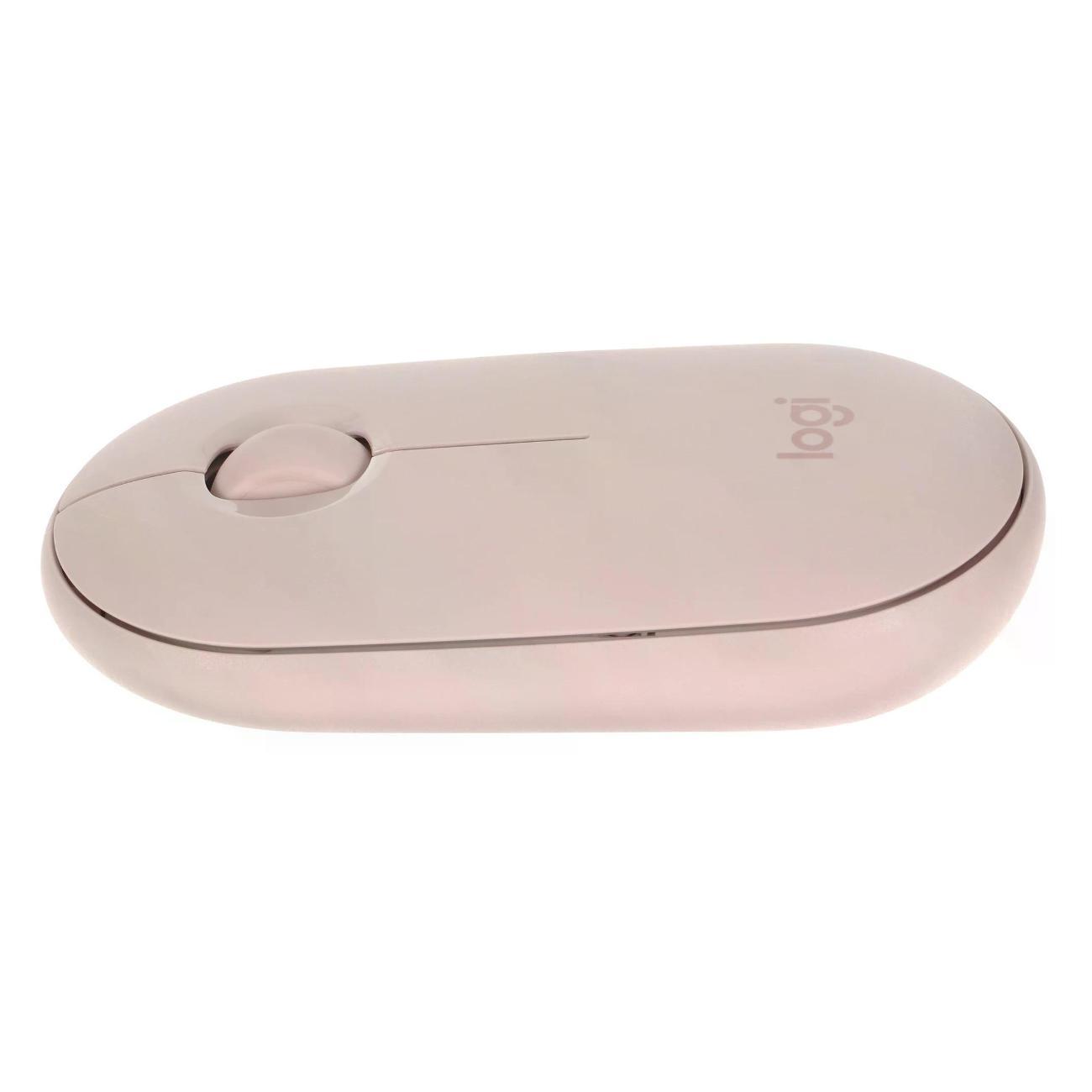 Компьютерная мышь беспроводная Logitech Pebble M350, розовый