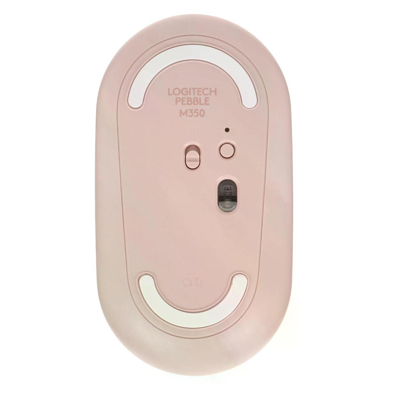Компьютерная мышь беспроводная Logitech Pebble M350, розовый