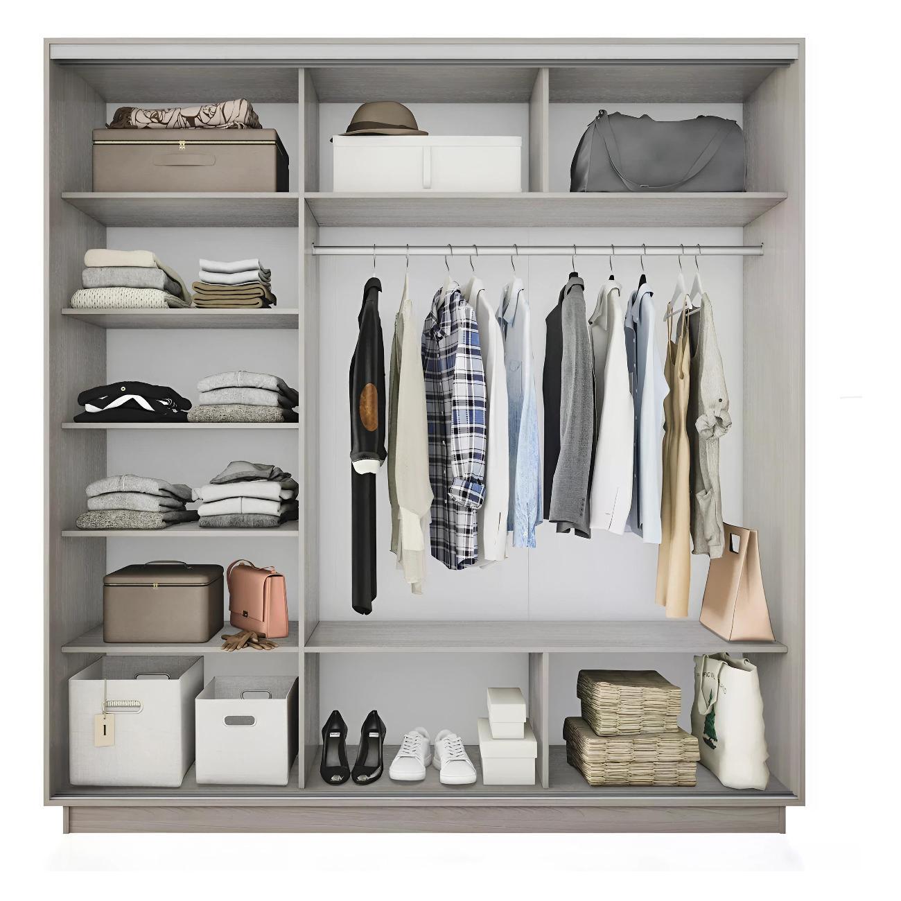 Шкаф-купе Е1 2,4 Экспресс 3-х дверный 240х220х60 ЛДСП/зеркало Ясень шимо светлый