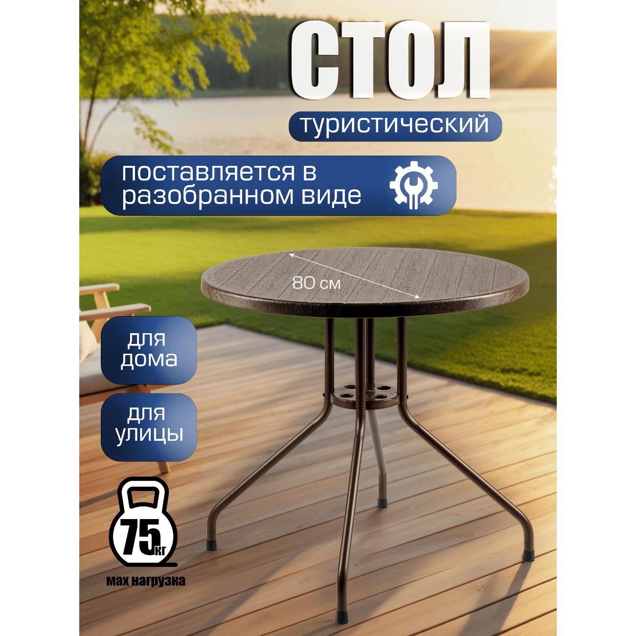 Стол садовый МОЛОТОК стол SZY-80LKD круглый