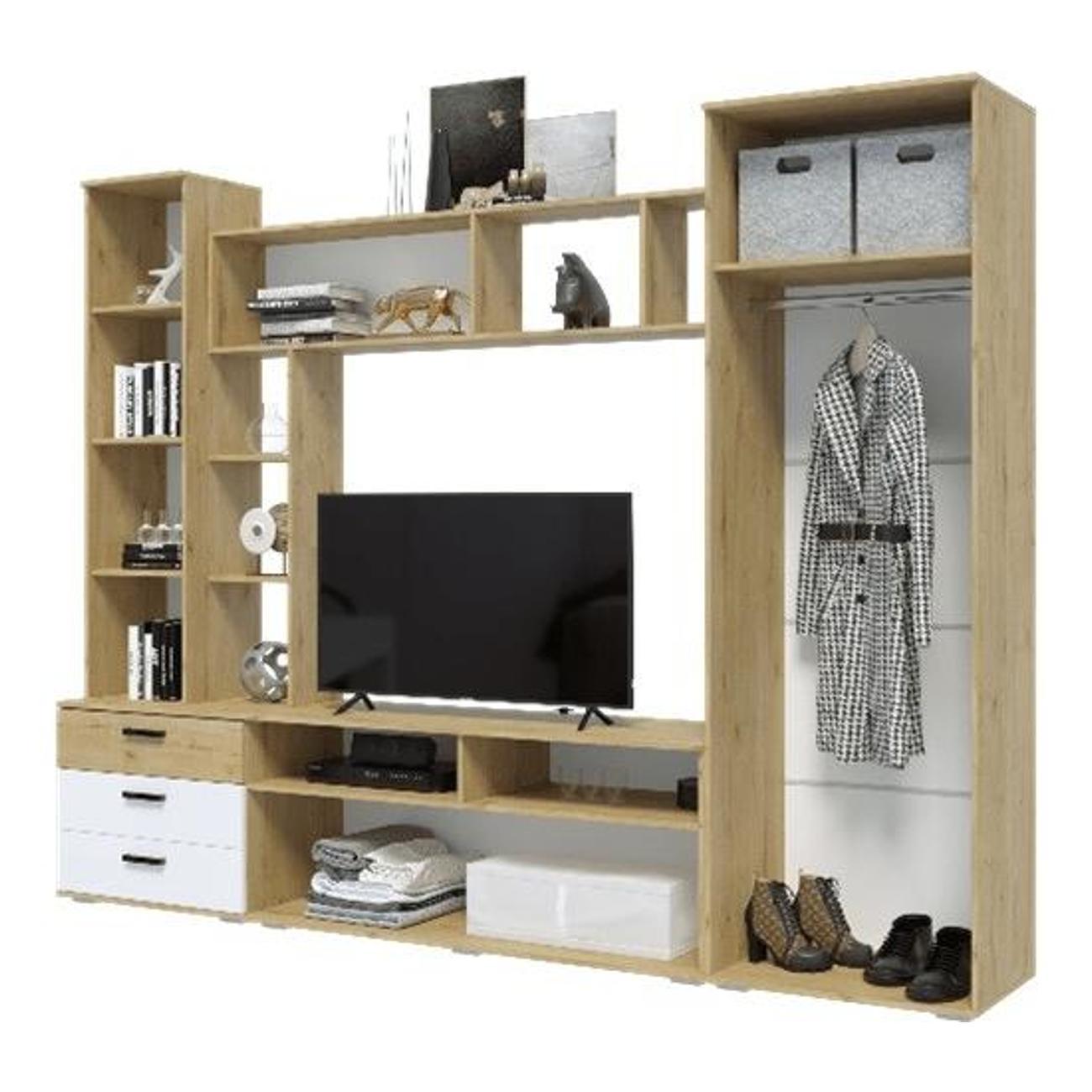 Комплект мебели для гостинной Эра Гостиная с глянцевыми ЛДСП фасадами