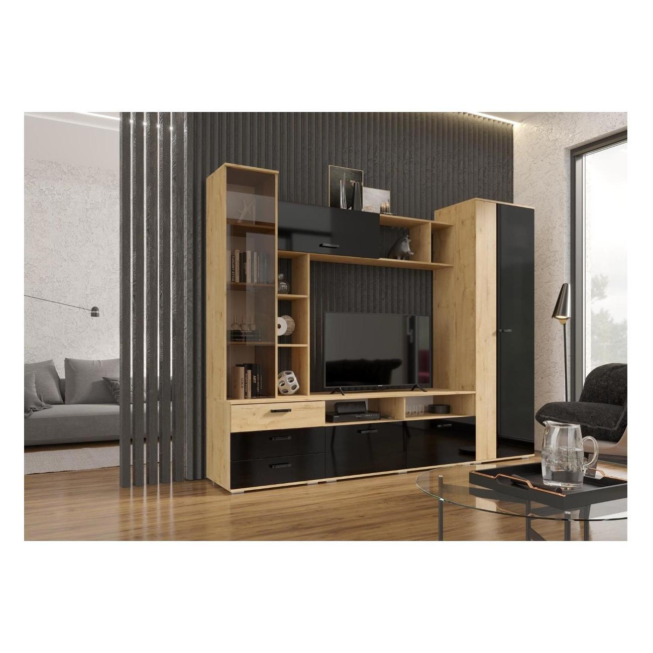 Комплект мебели для гостинной Эра Гостиная с глянцевыми ЛДСП фасадами