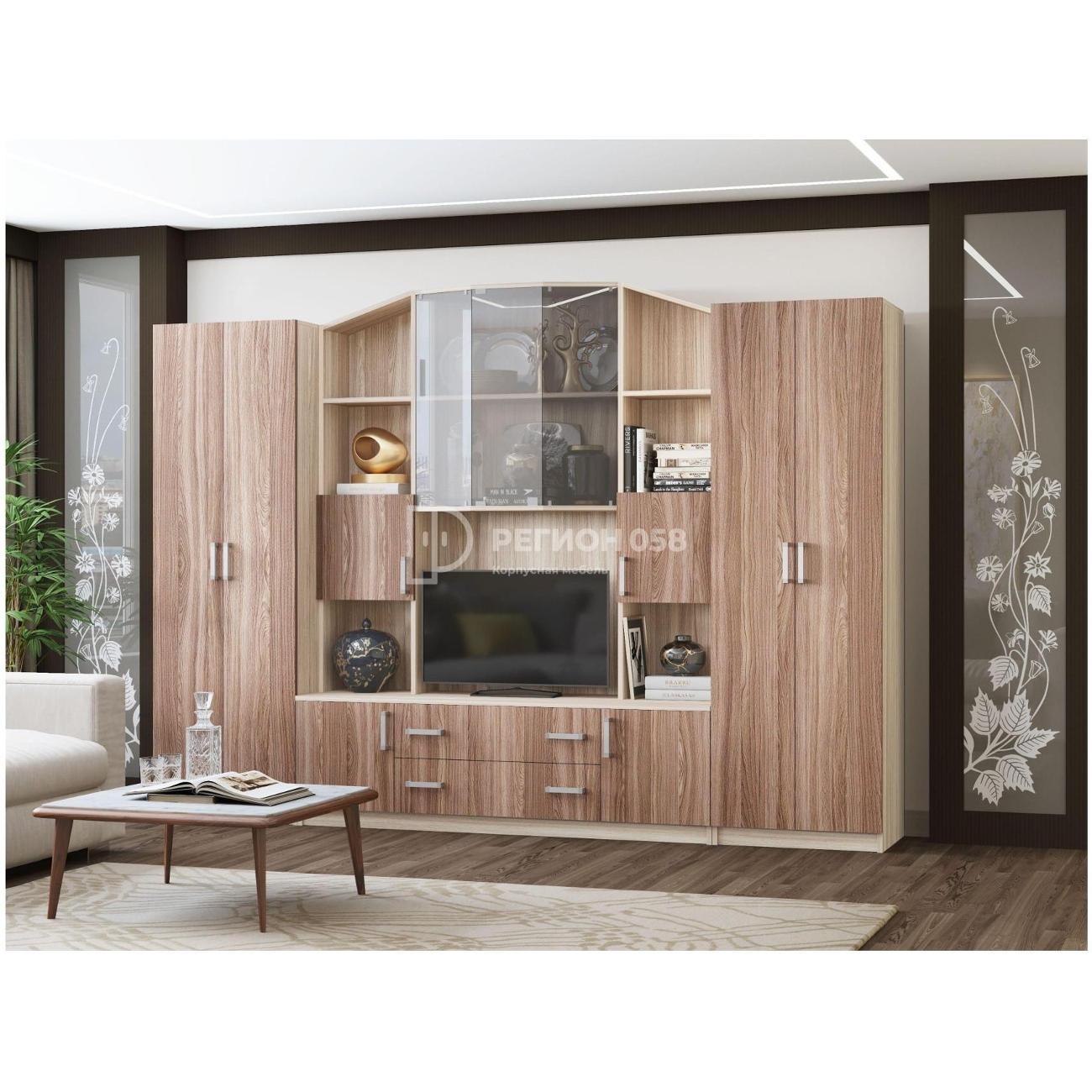 Комплект мебели для гостинной Регион 58 Гостиная-стенка