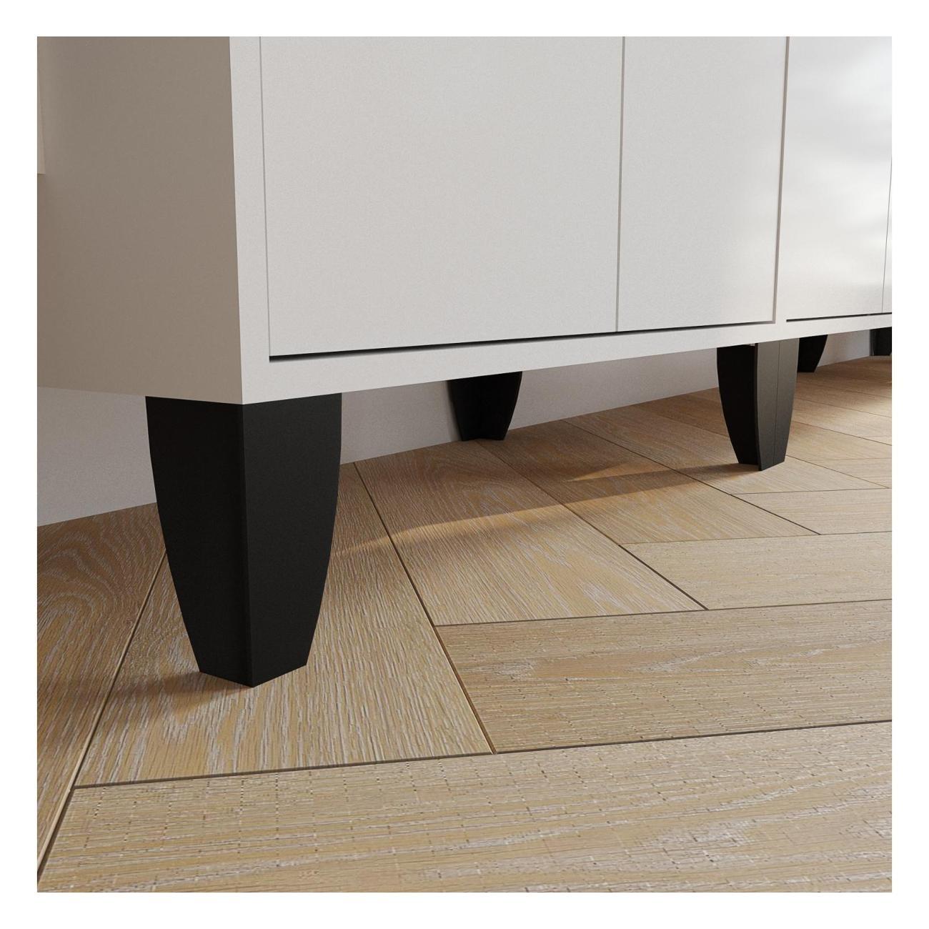 Комплект мебели для гостинной ТЭКС мебель в современном стиле, открытые конструкции, Дуб крафт золотой/Белый