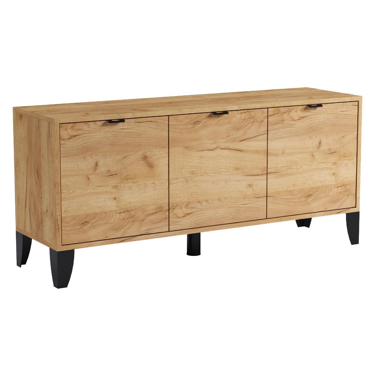 Комплект мебели для гостинной ТЭКС мебель в современном стиле, открытые конструкции, Дуб крафт золотой/Белый