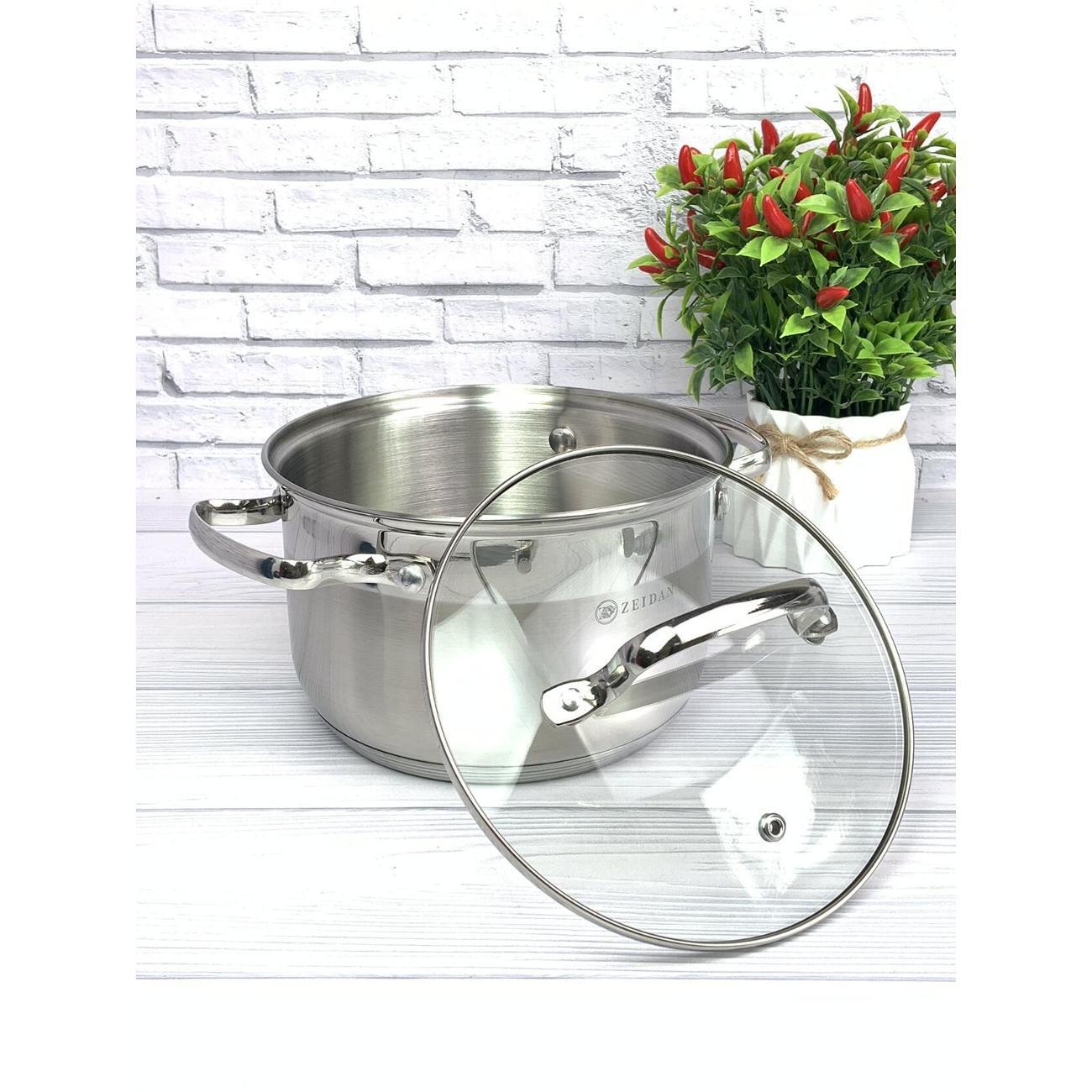 Кастрюля Zeidan 3 л из нержавеющей стали с крышкой Z-50243
