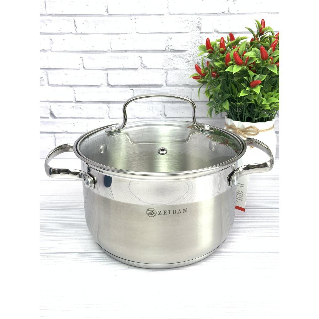 Кастрюля Zeidan 3 л из нержавеющей стали с крышкой Z-50243