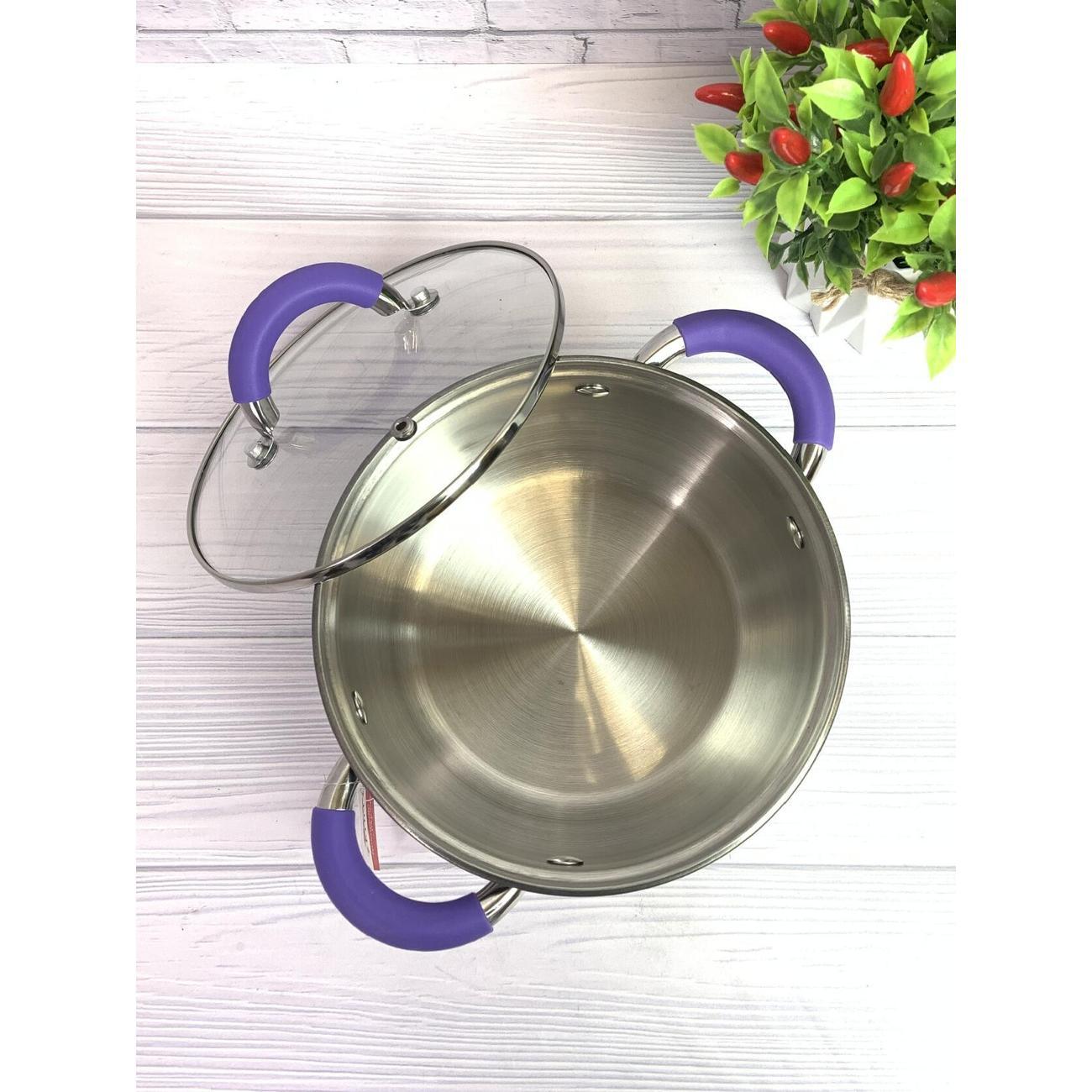 Кастрюля Zeidan 2,1 л с крышкой и ненагревающимися ручками Z-5025